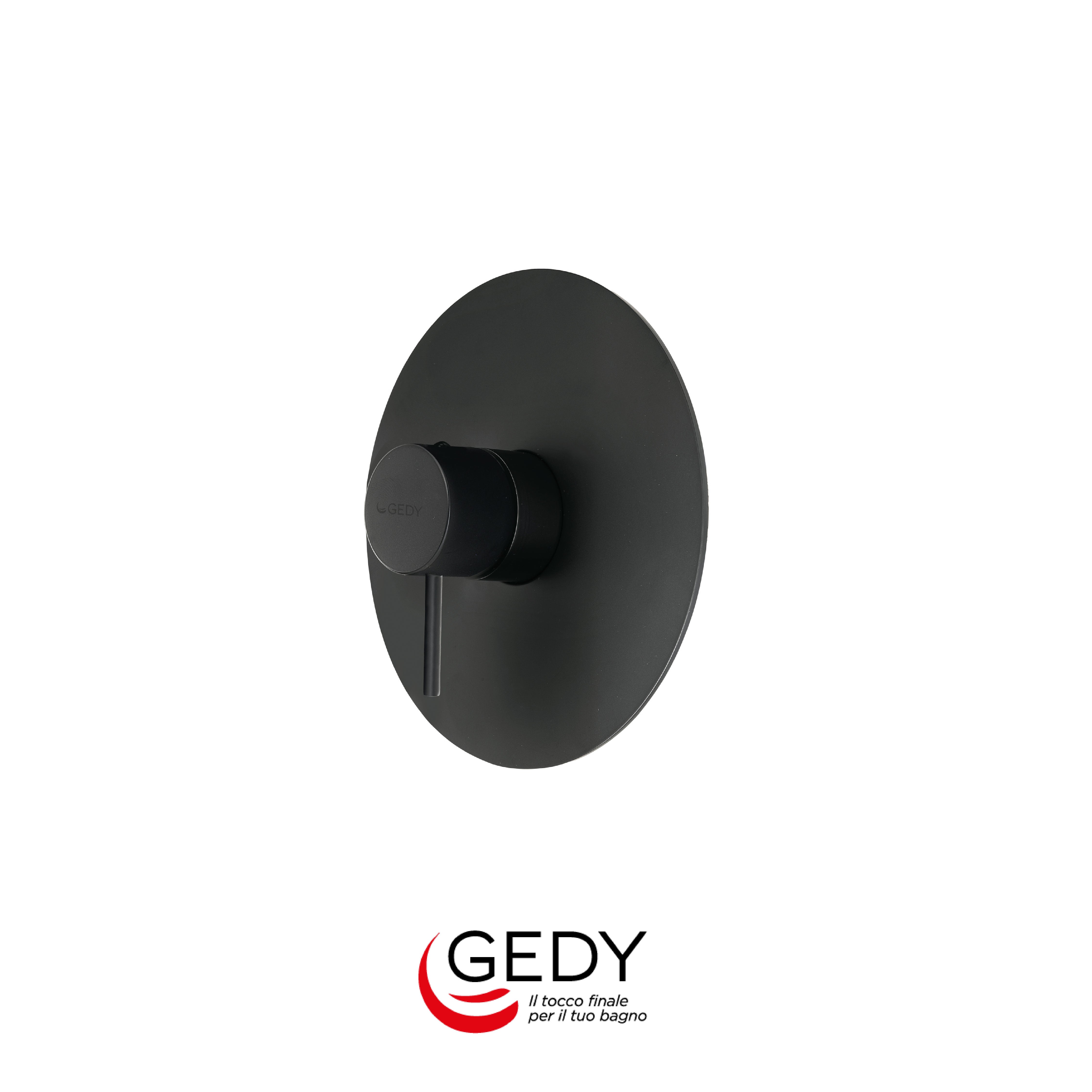 GEDY Garda - Miscelatore monocomando doccia a incasso a 1 via - 14 - Nero matt
