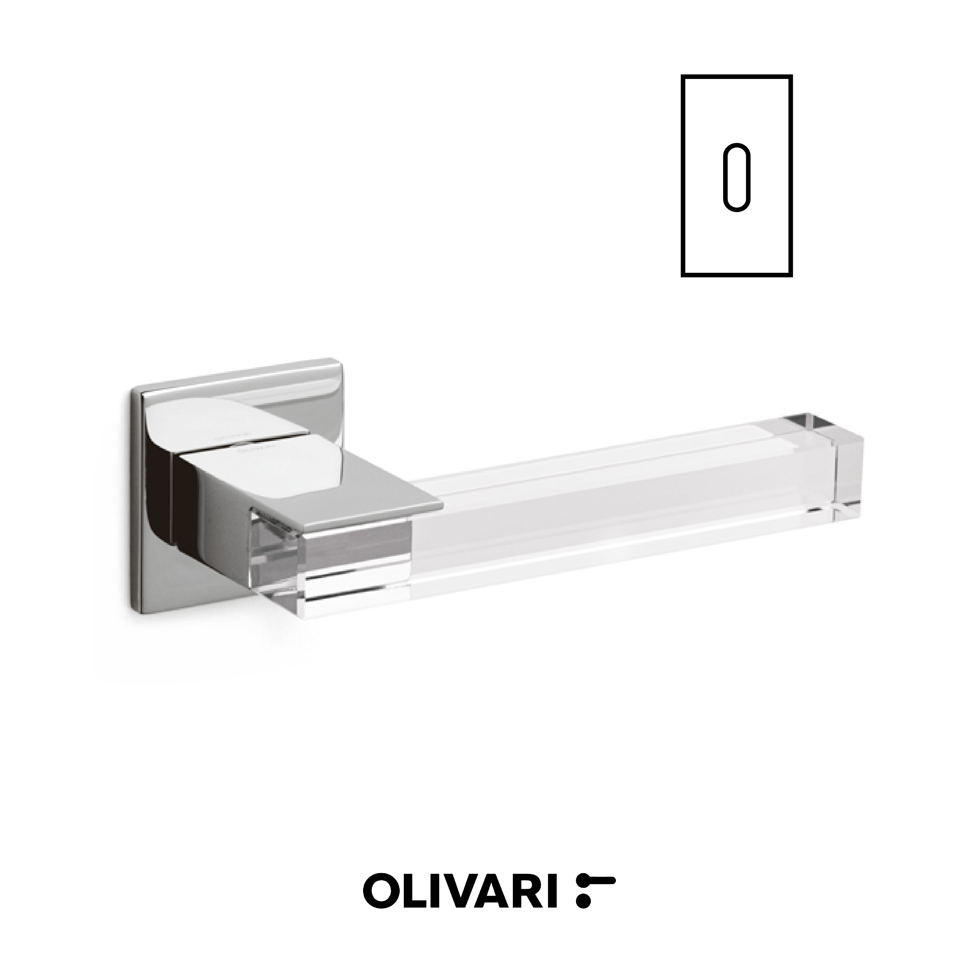 Ice Cube - Olivari Maniglia per porta interna - Imhoff Handles