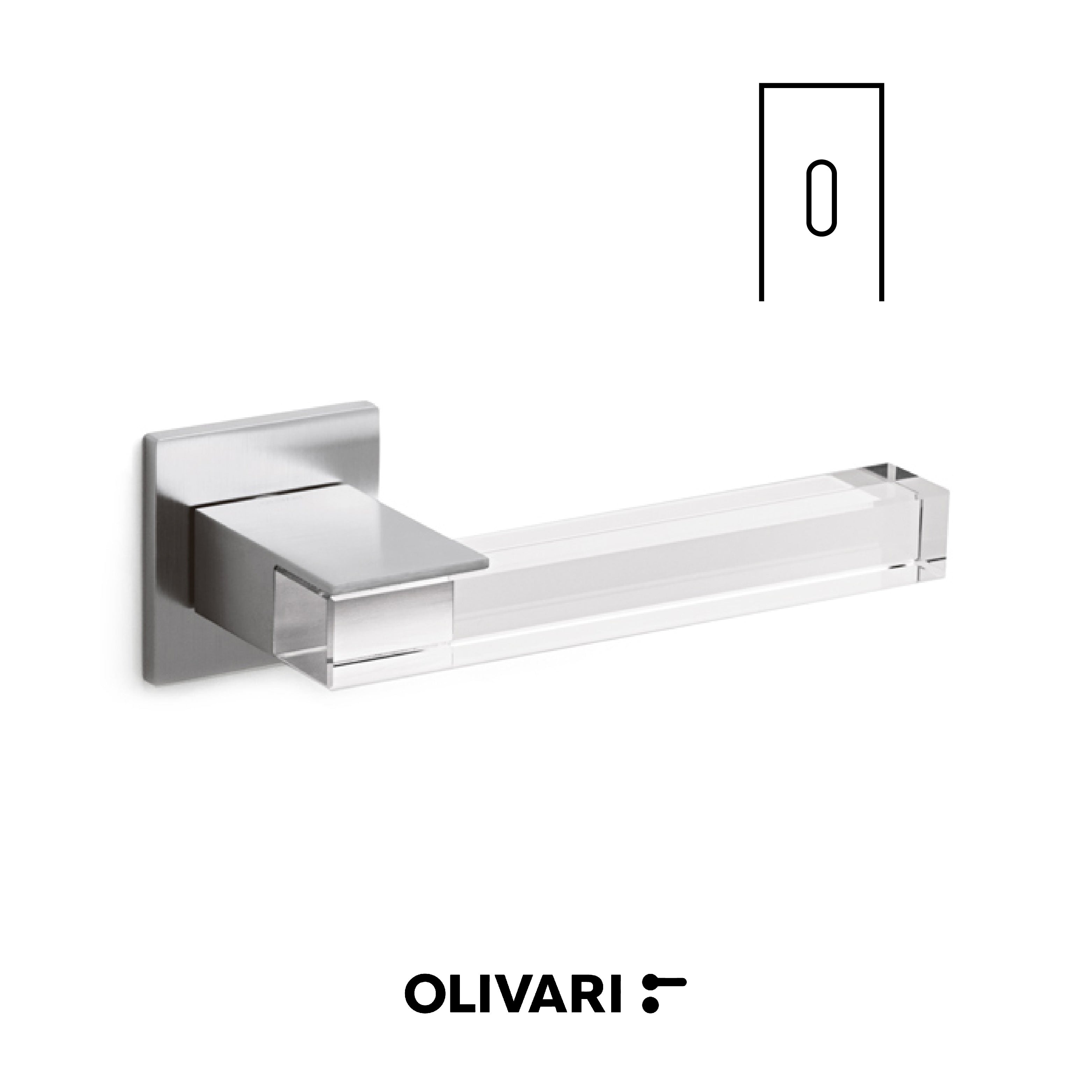 Ice Cube - Olivari Maniglia per porta interna - Imhoff Handles