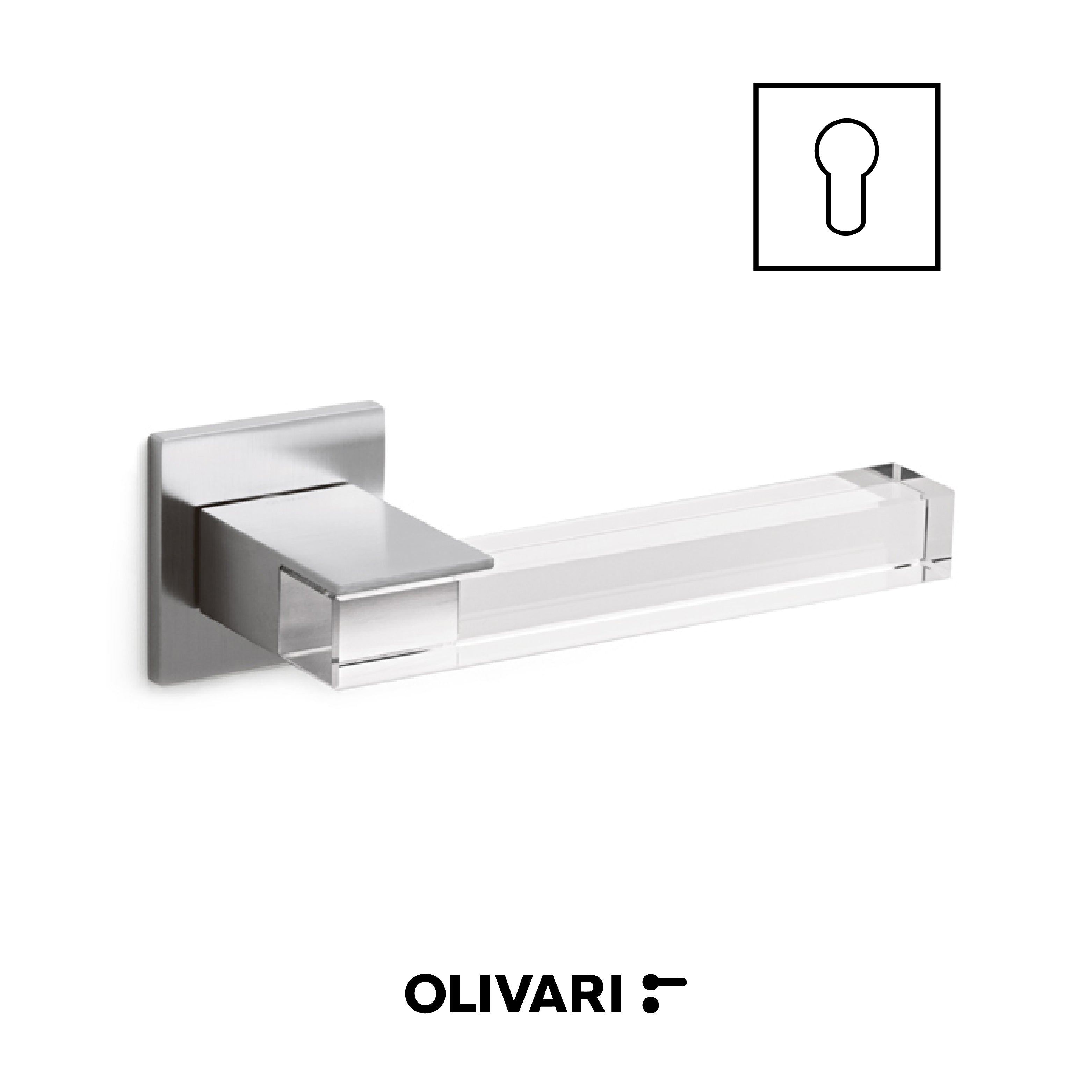 Ice Cube - Olivari Maniglia per porta interna - Imhoff Handles