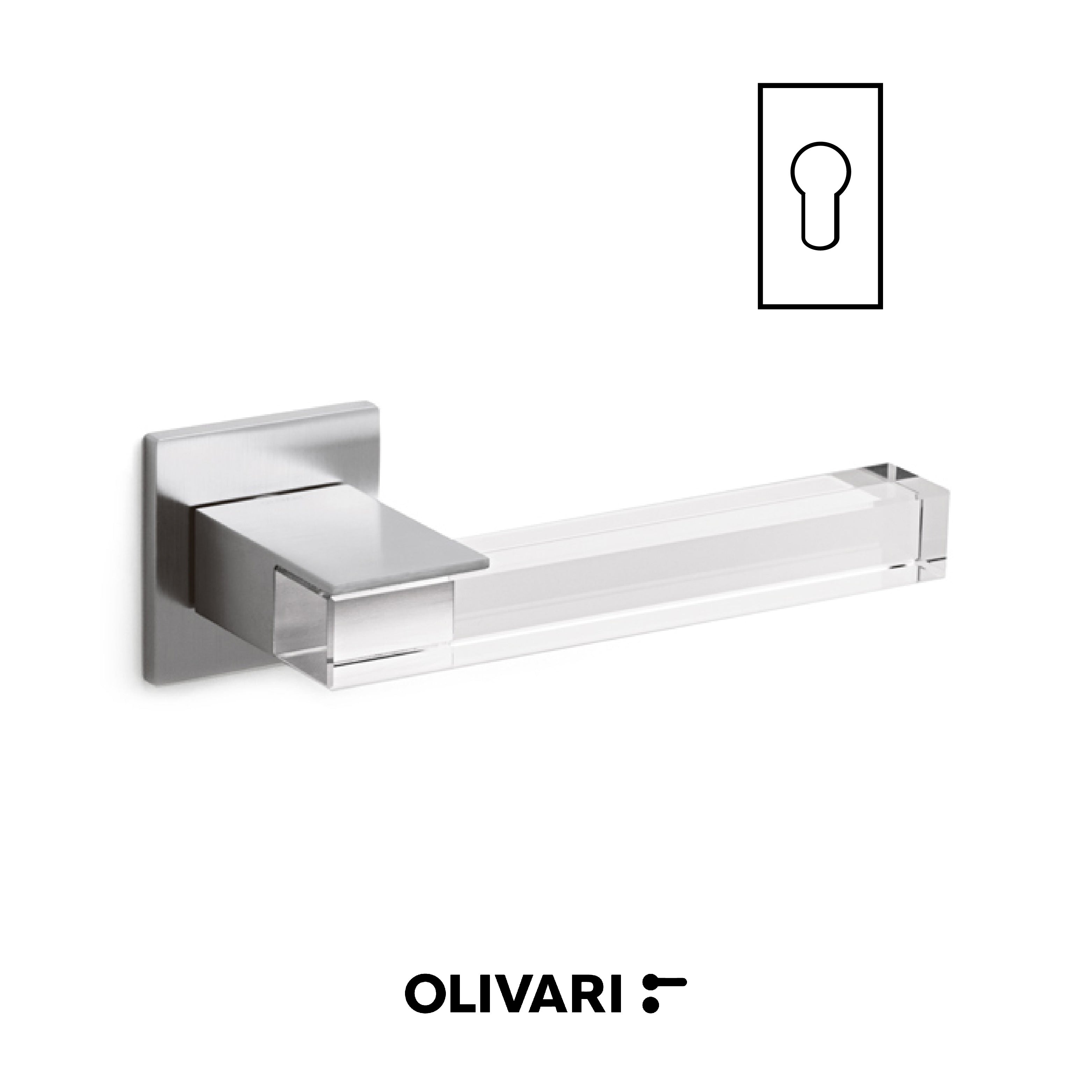 Ice Cube - Olivari Maniglia per porta interna - Imhoff Handles