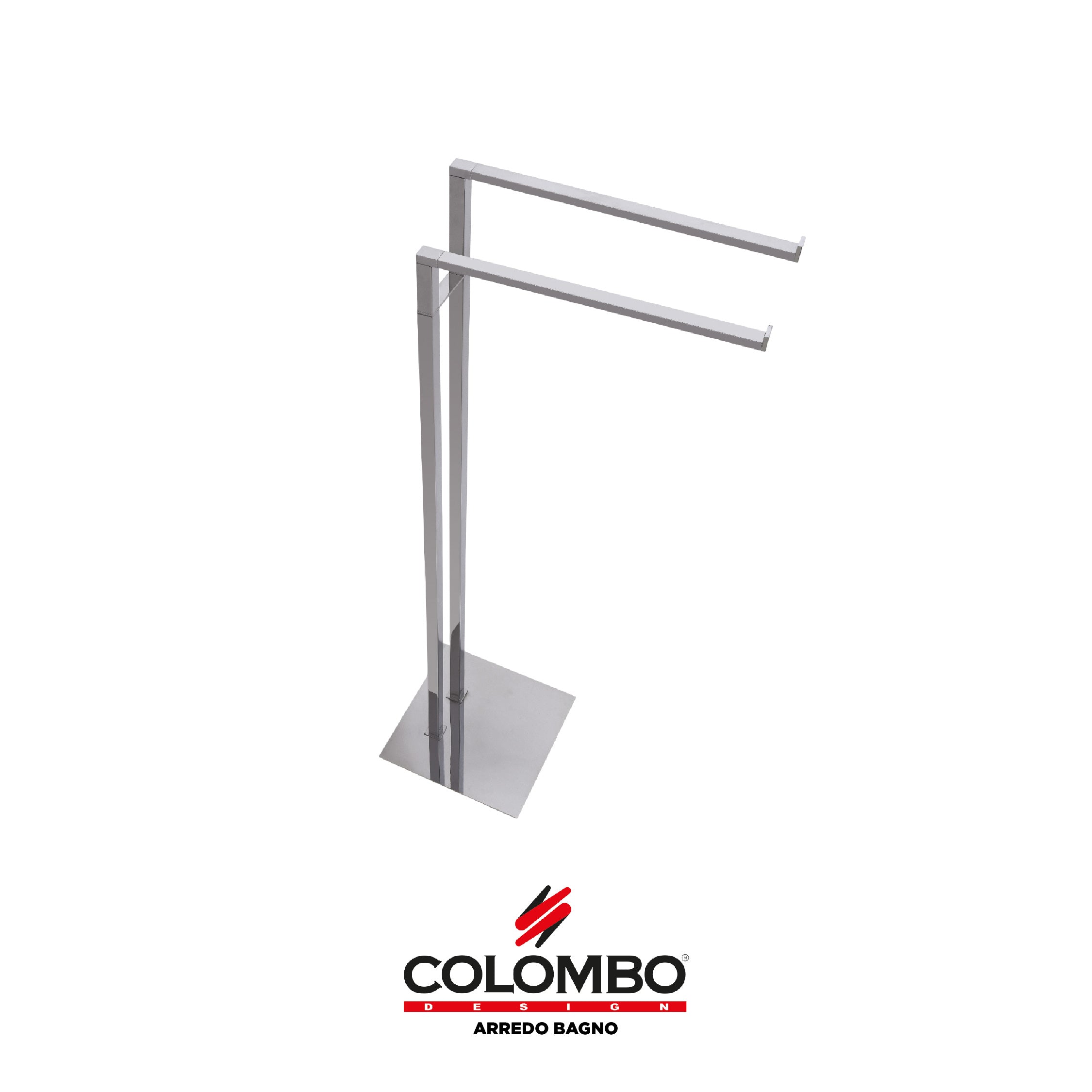 MiniQ Piantana con due porta salvietta - Colombo design arredo bagno - Imhoff Handles