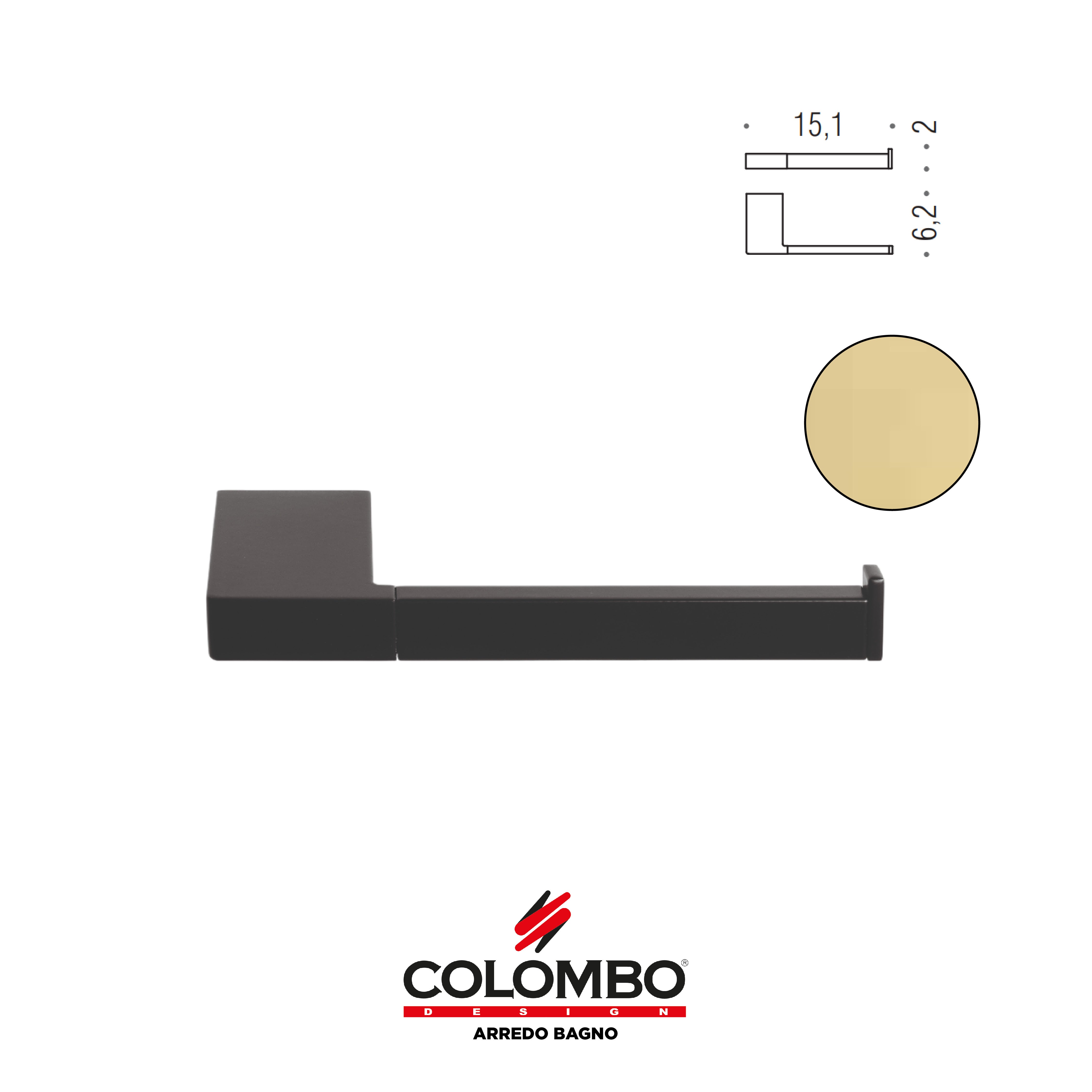 MiniQ Porta rotolo destro - Colombo design arredo bagno - Imhoff Handles