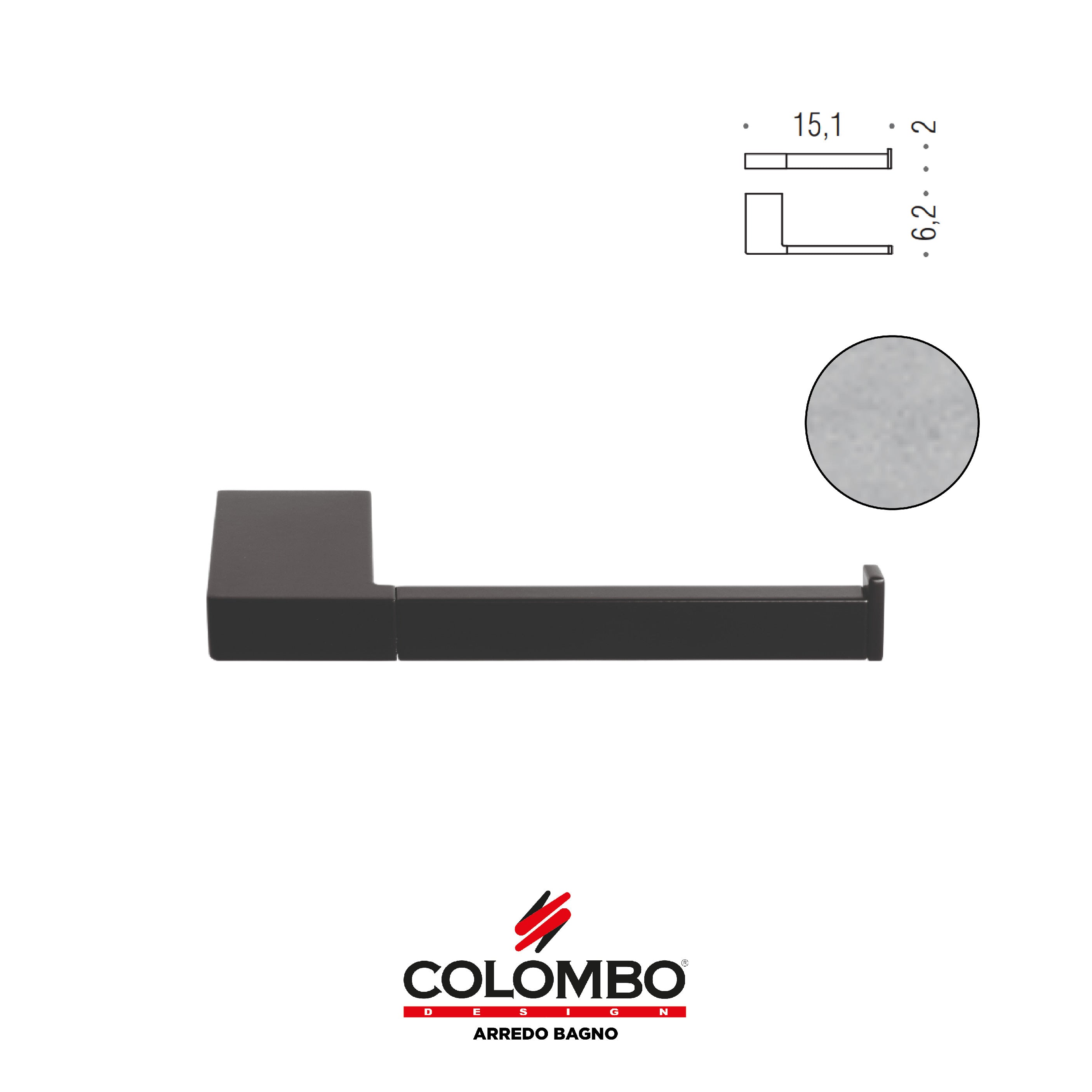 MiniQ Porta rotolo destro - Colombo design arredo bagno - Imhoff Handles