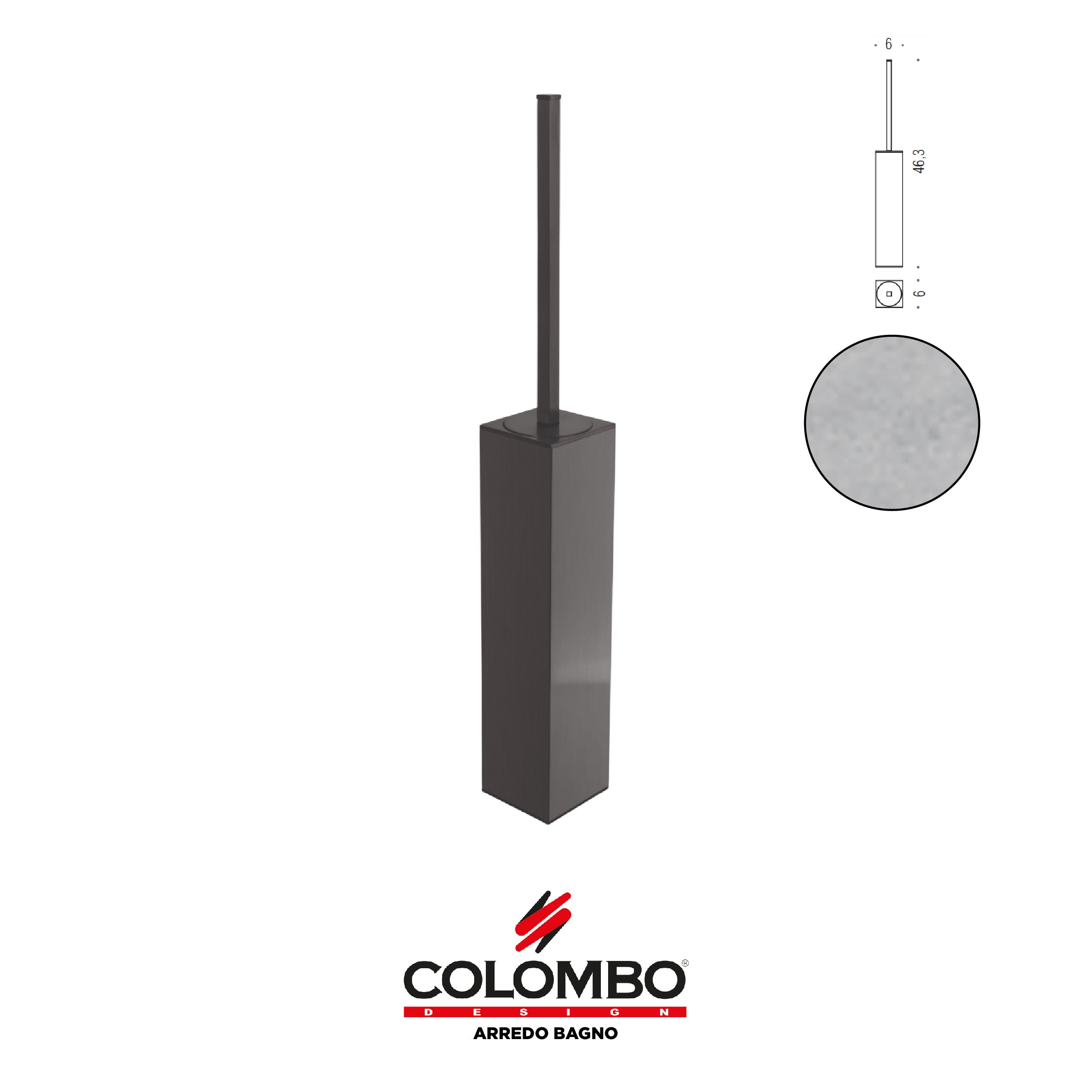 MiniQ Porta scopino d'appoggio - Colombo design arredo bagno - Imhoff Handles