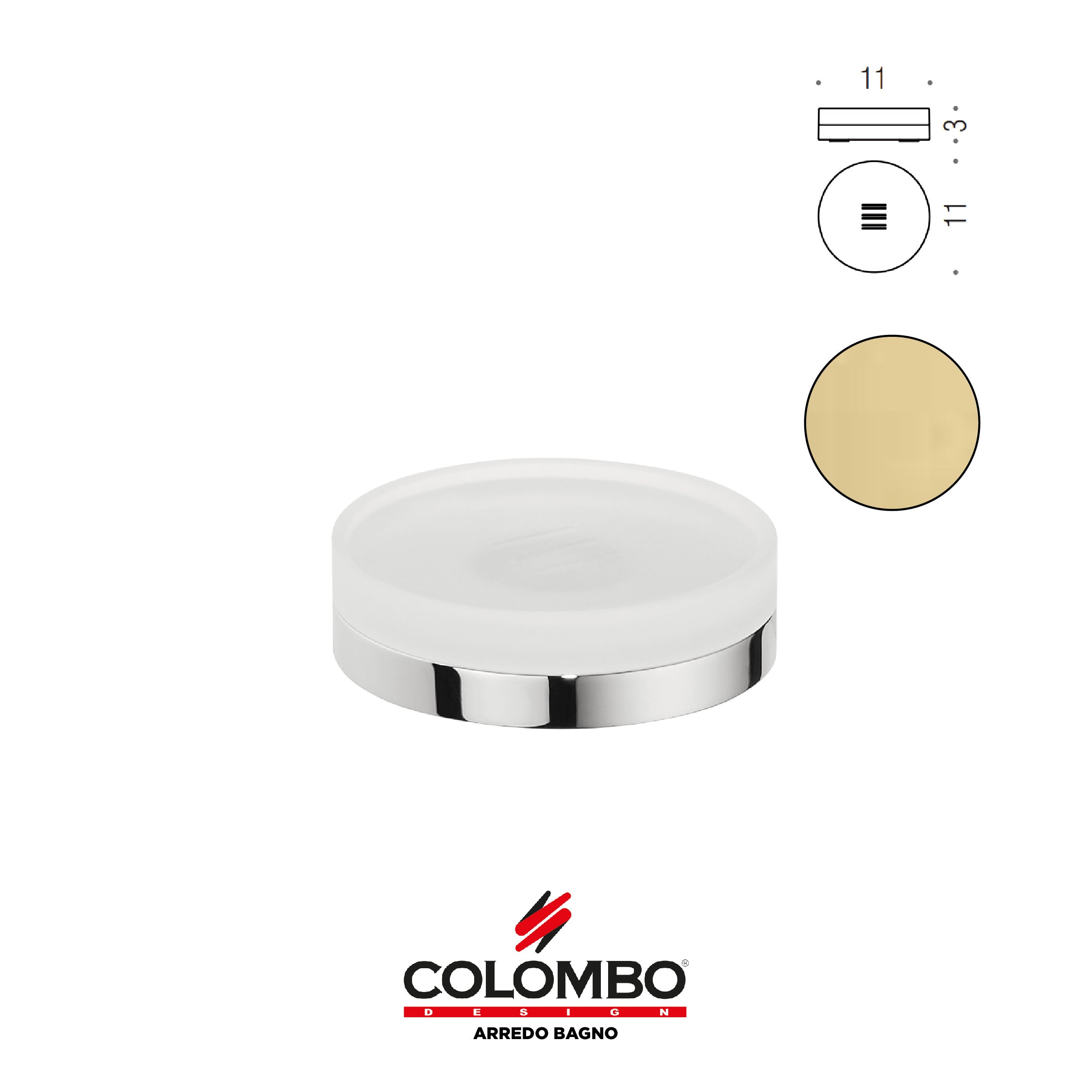 Mini Porta sapone d'appoggio - Colombo design arredo bagno - Imhoff Handles