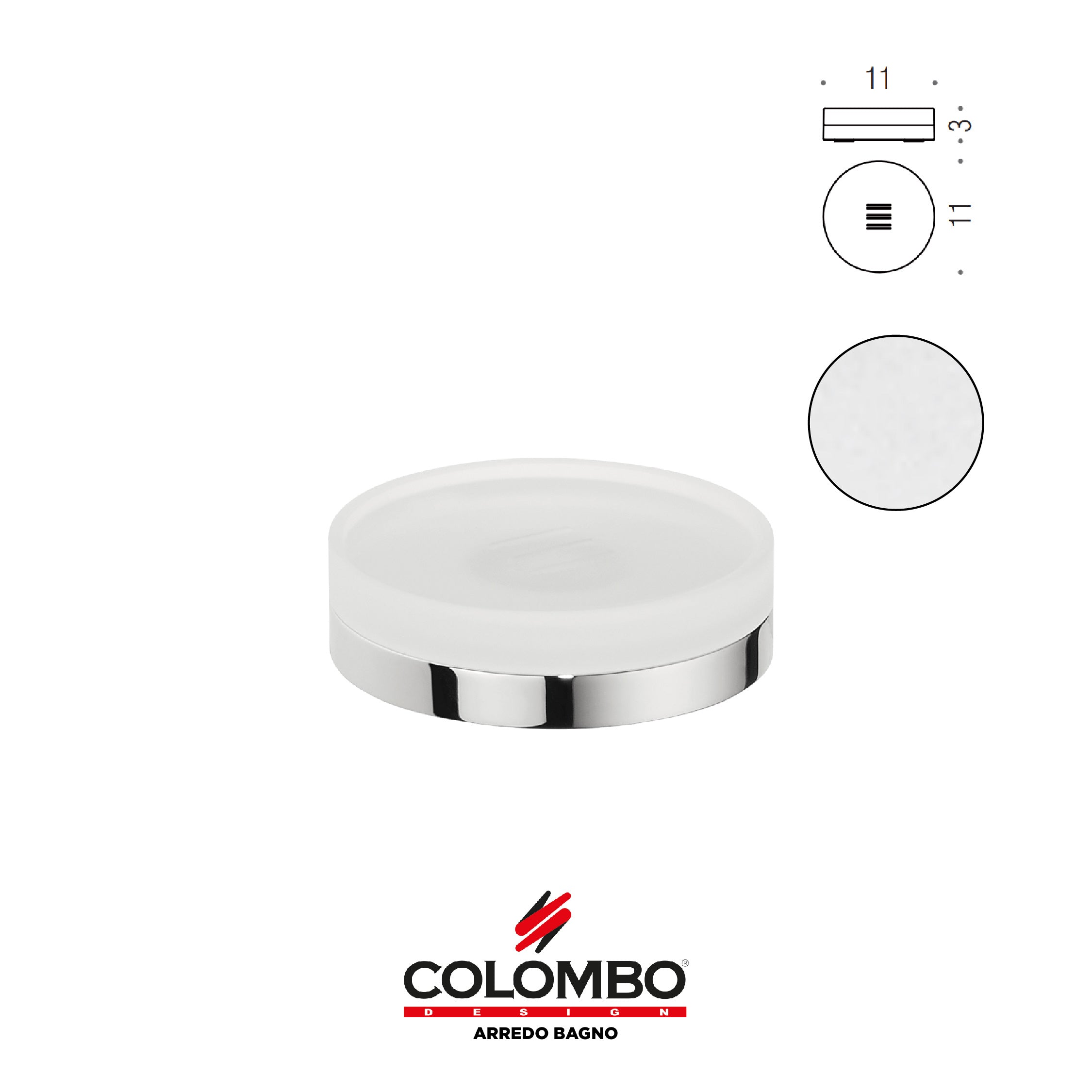 Mini Porta sapone d'appoggio - Colombo design arredo bagno - Imhoff Handles
