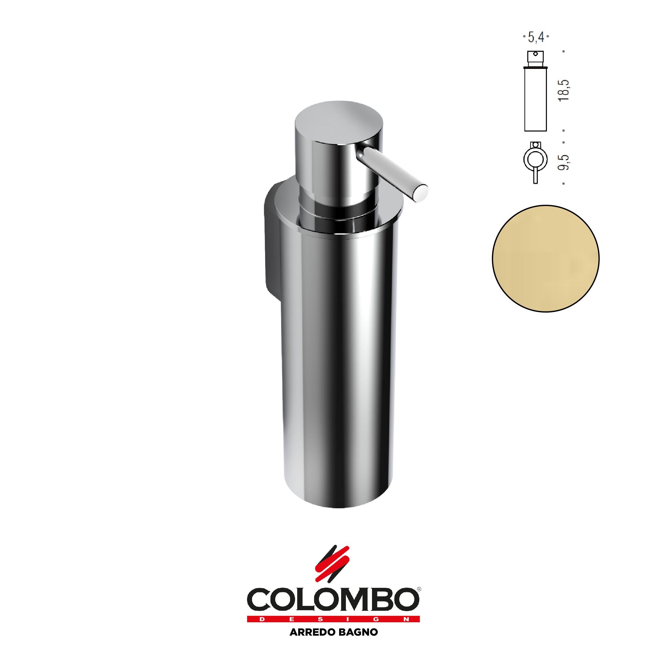 Mini Spandisapone (L 0,15) - Colombo design arredo bagno - Imhoff Handles