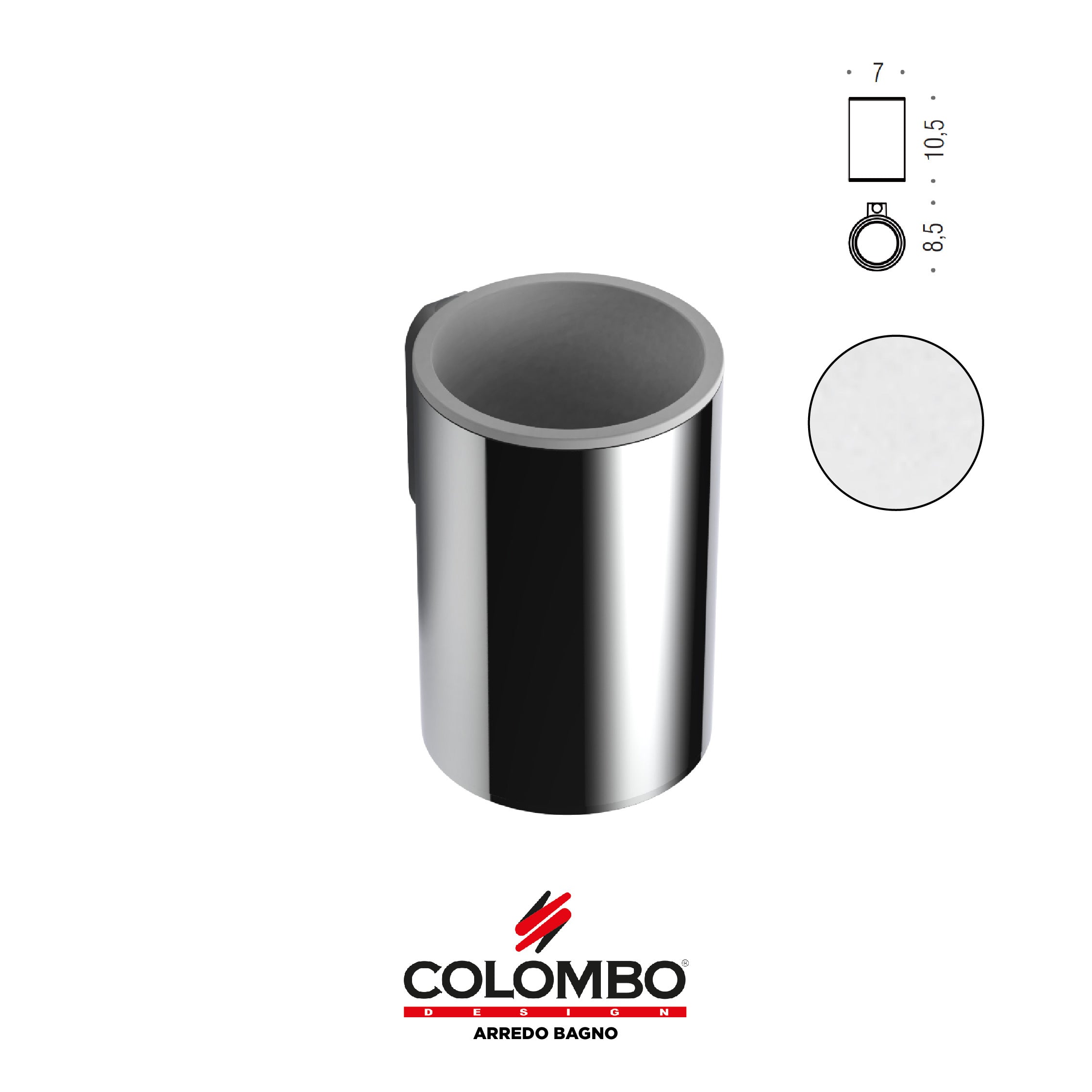 Mini Porta bicchiere - Colombo design arredo bagno - Imhoff Handles