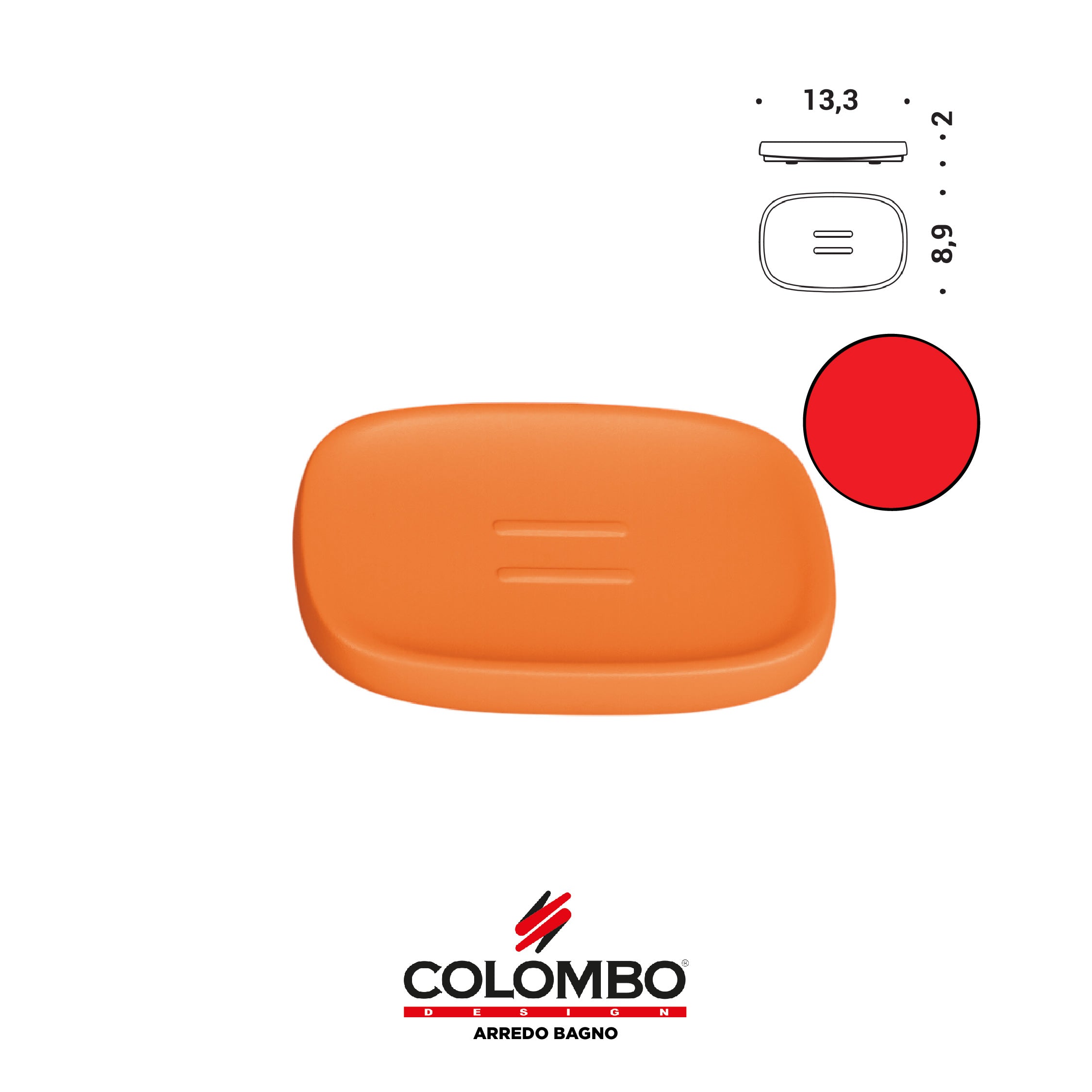 Mood Porta sapone d'appoggio - Colombo design arredo bagno - Imhoff Handles