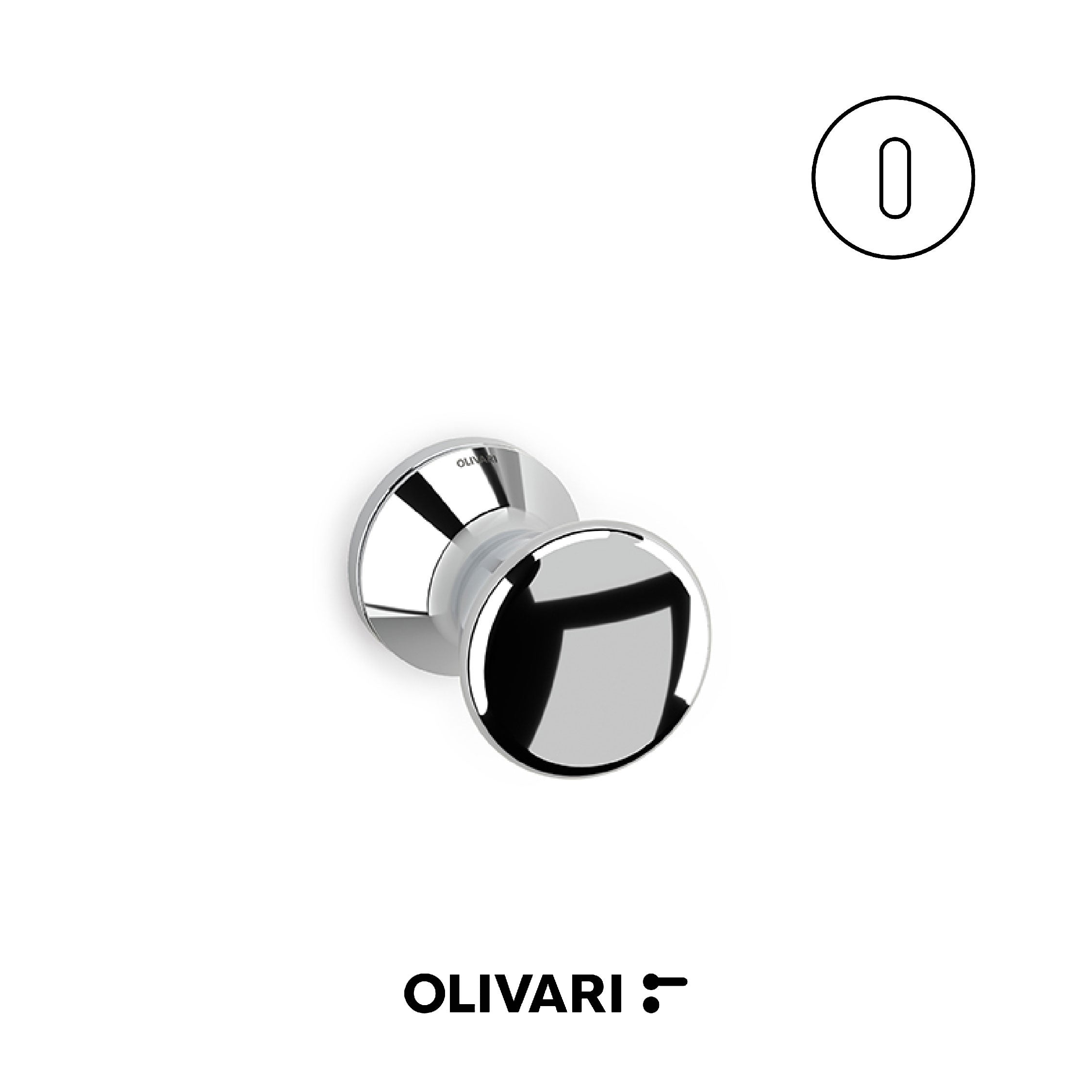 Olivari Basel - Central door knobs