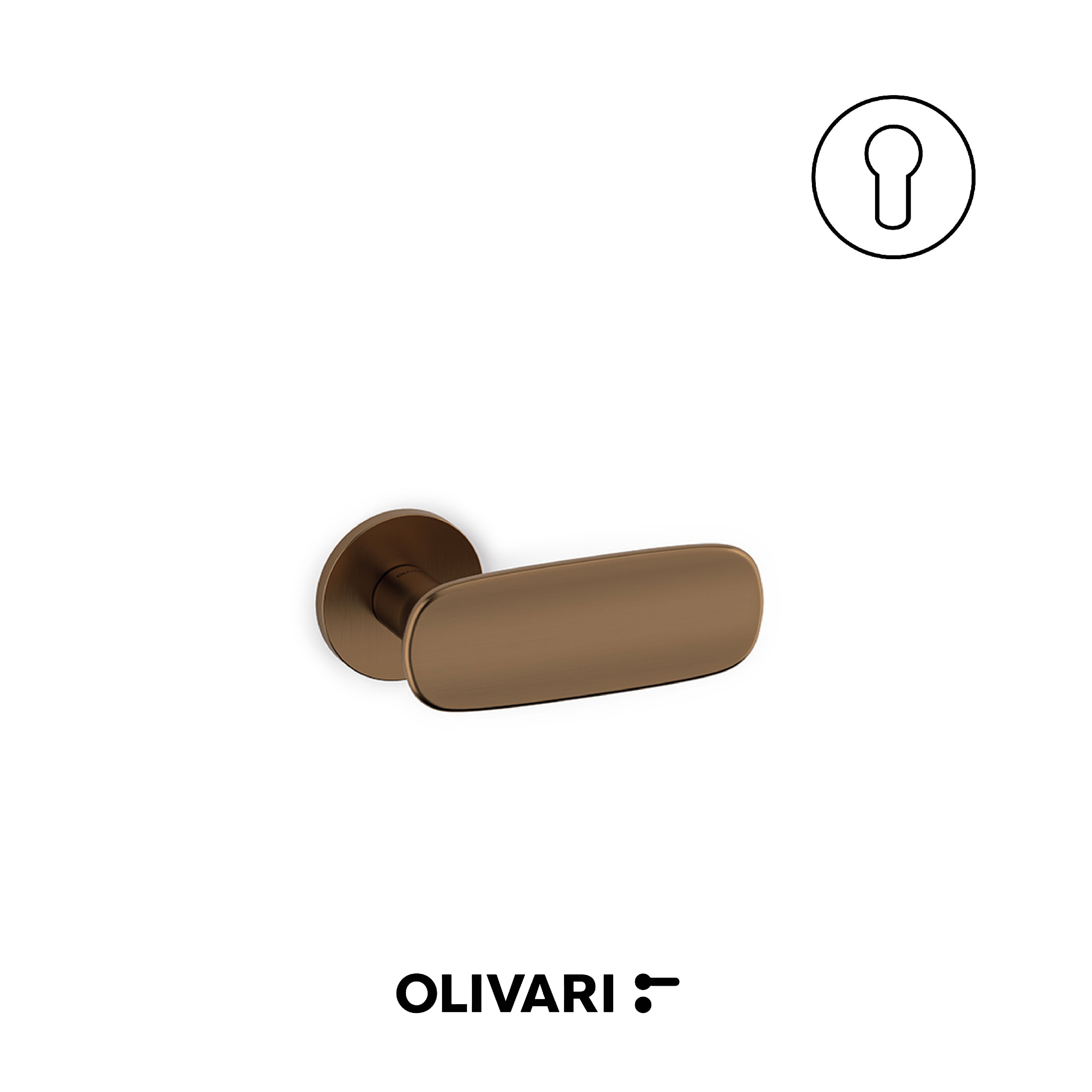 Olivari Conca - Cranked door knobs