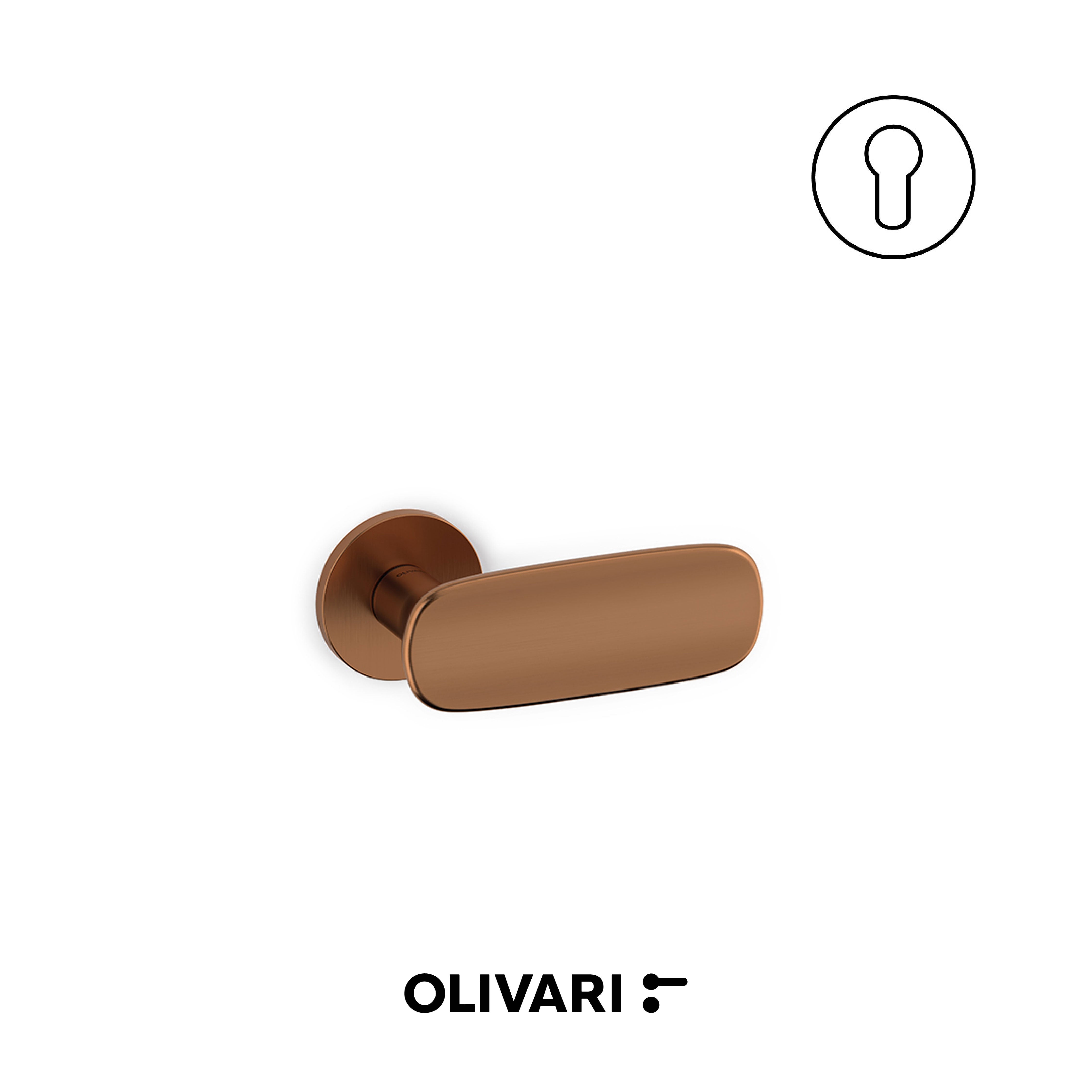 Olivari Conca - Cranked door knobs