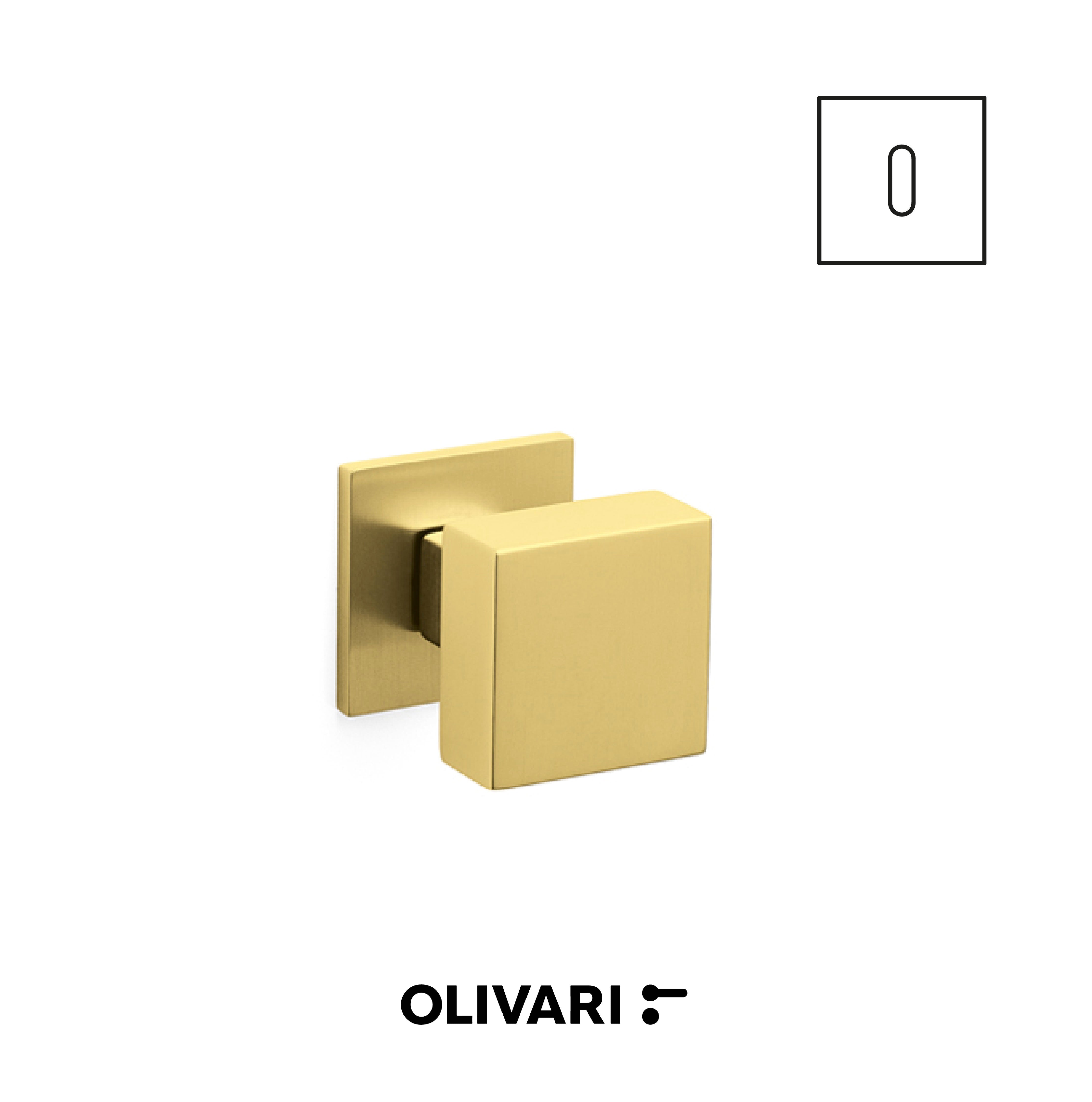 Olivari Diana Bassa - Centre door knobs