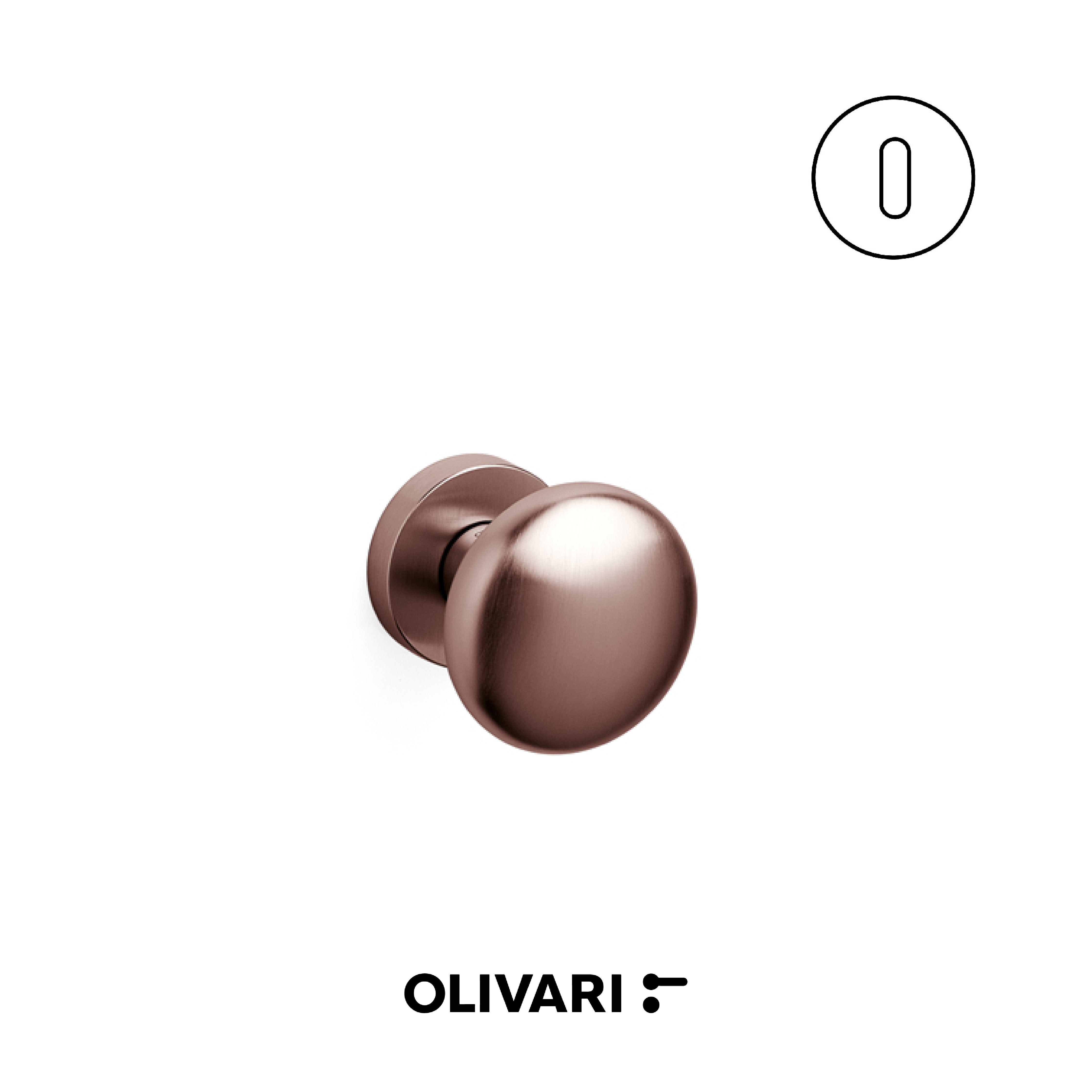 Olivari Edison Ø60 - Central Knobs for Doors