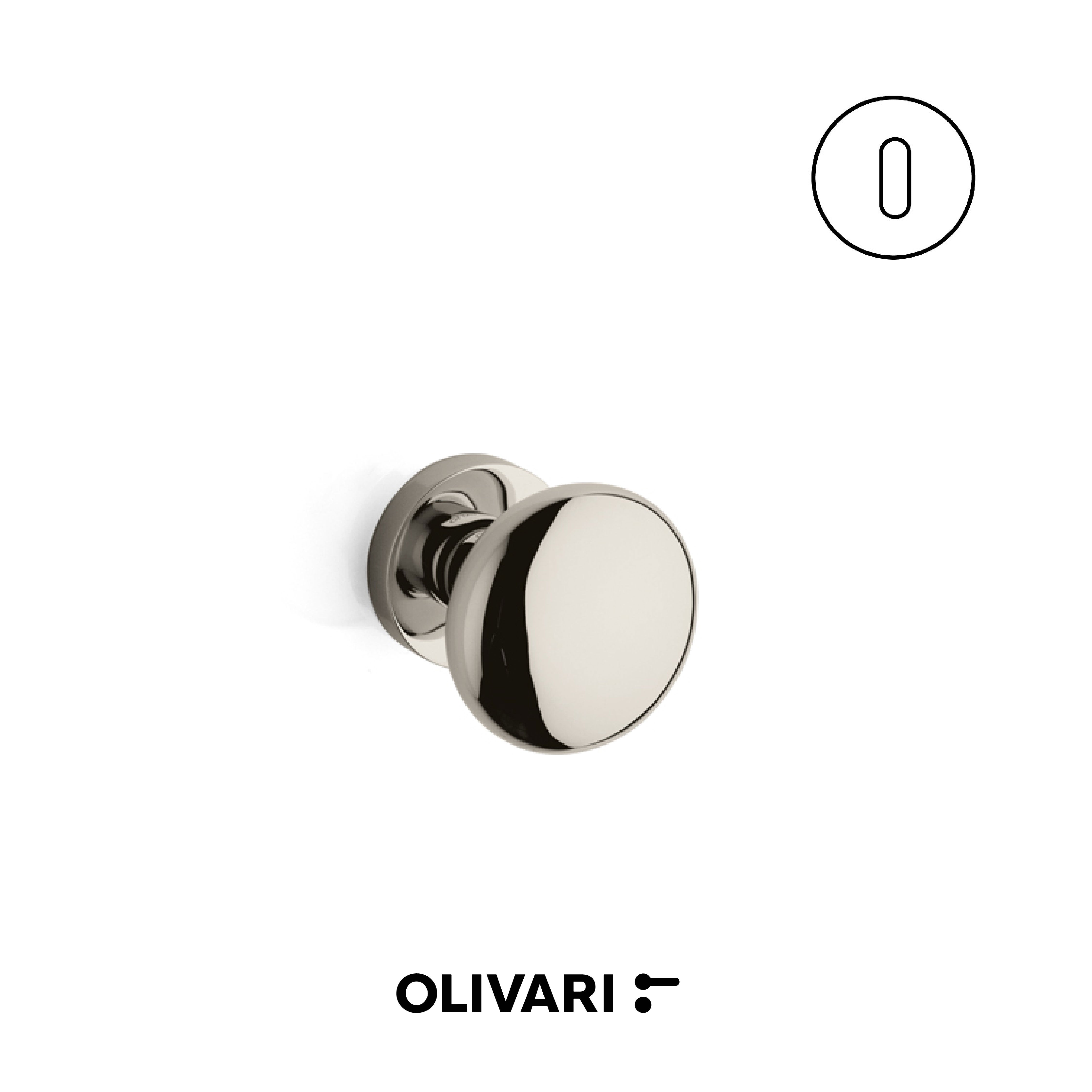 Olivari Edison Ø60 - Central Knobs for Doors