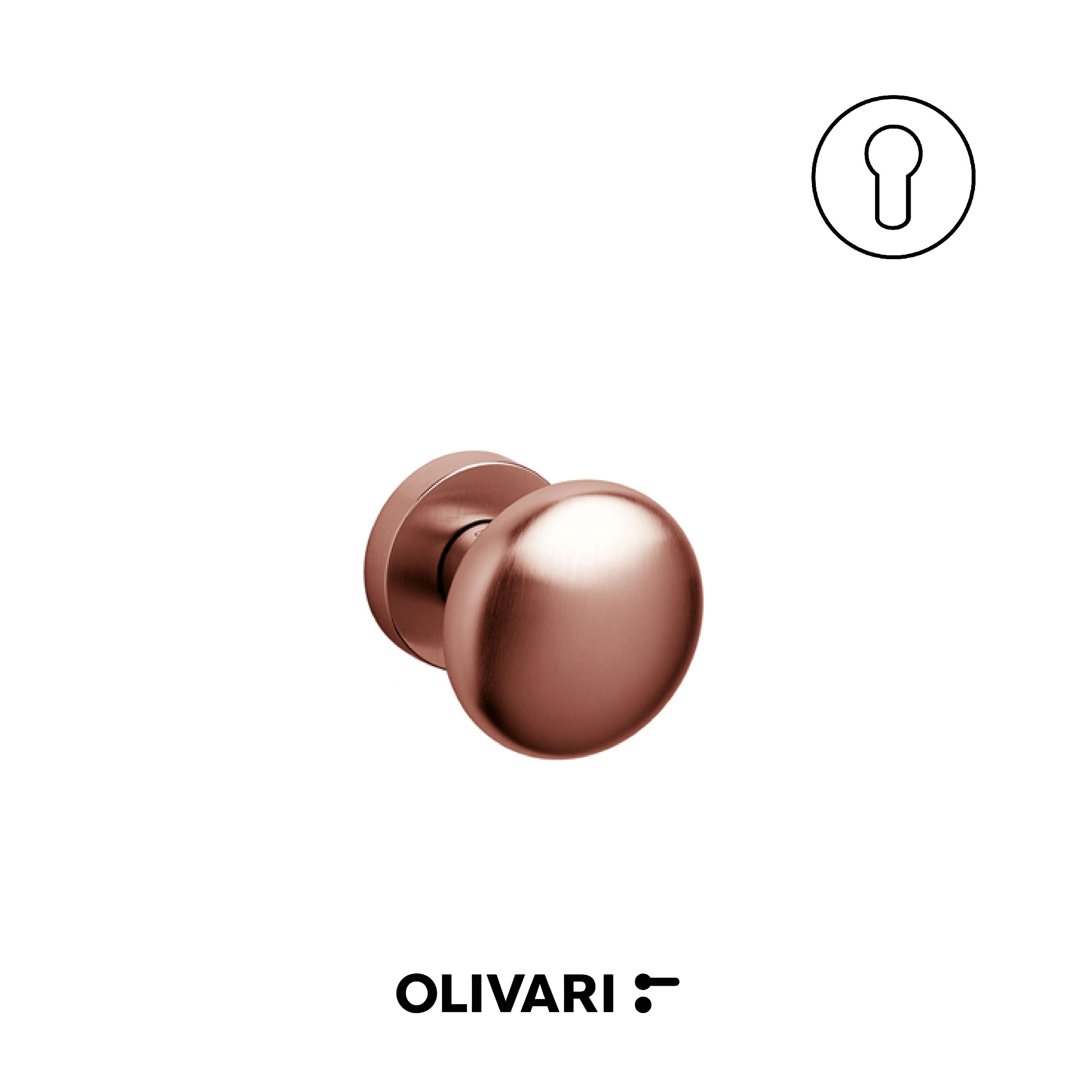Olivari Edison Ø60 - Central Knobs for Doors