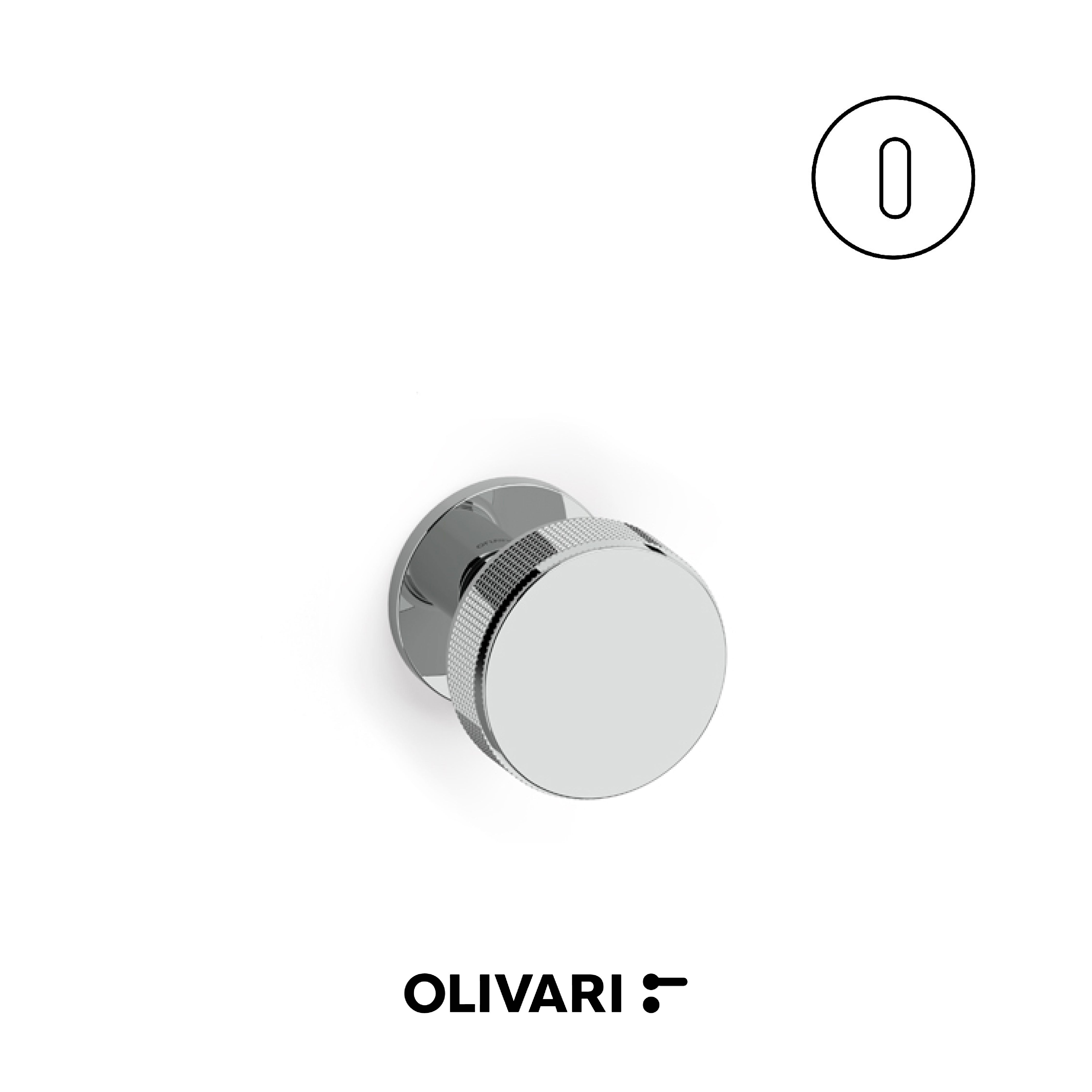 Olivari Hybrid - Centre door knobs