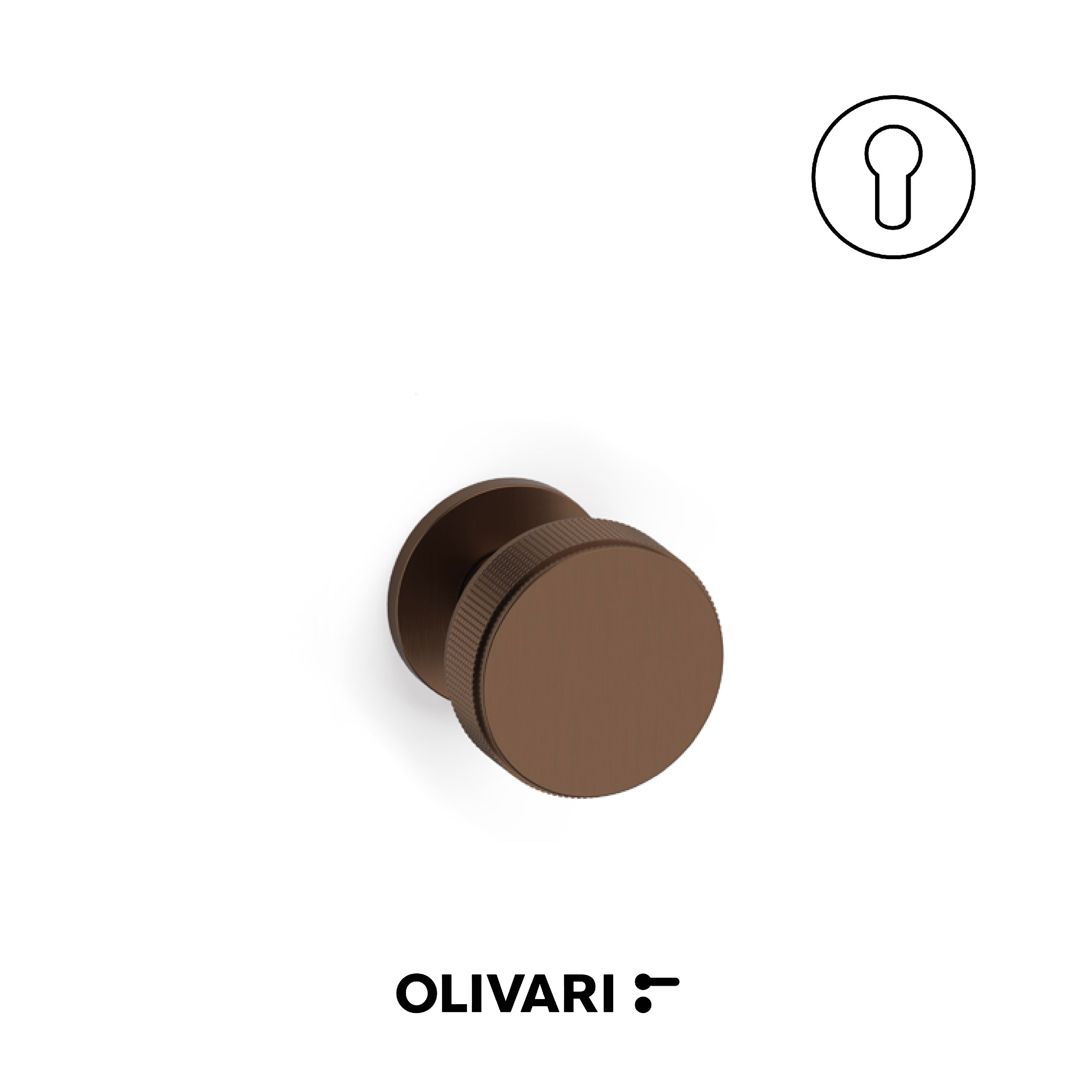 Olivari Hybrid - Centre door knobs