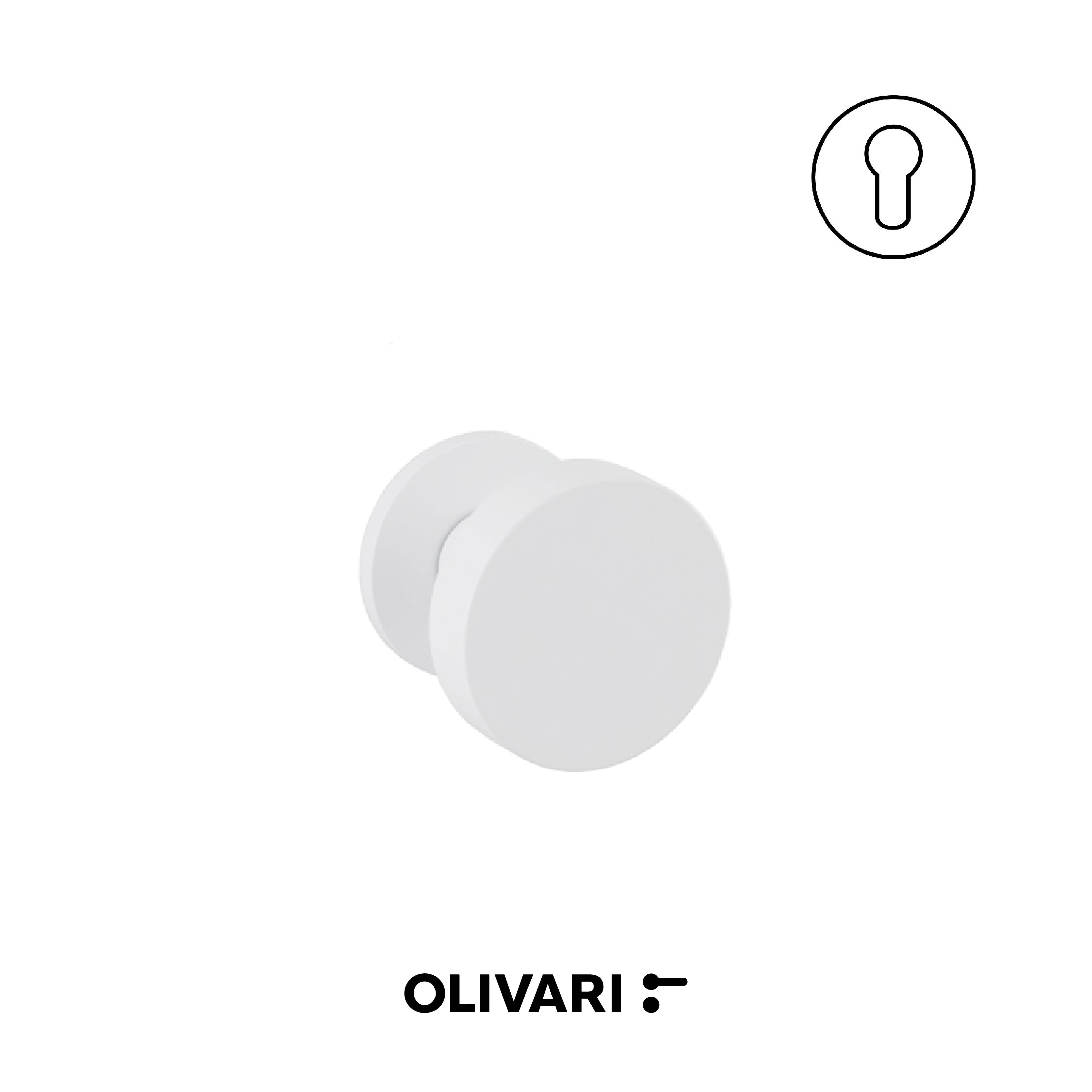 Olivari Link Bassa - Centre door knobs