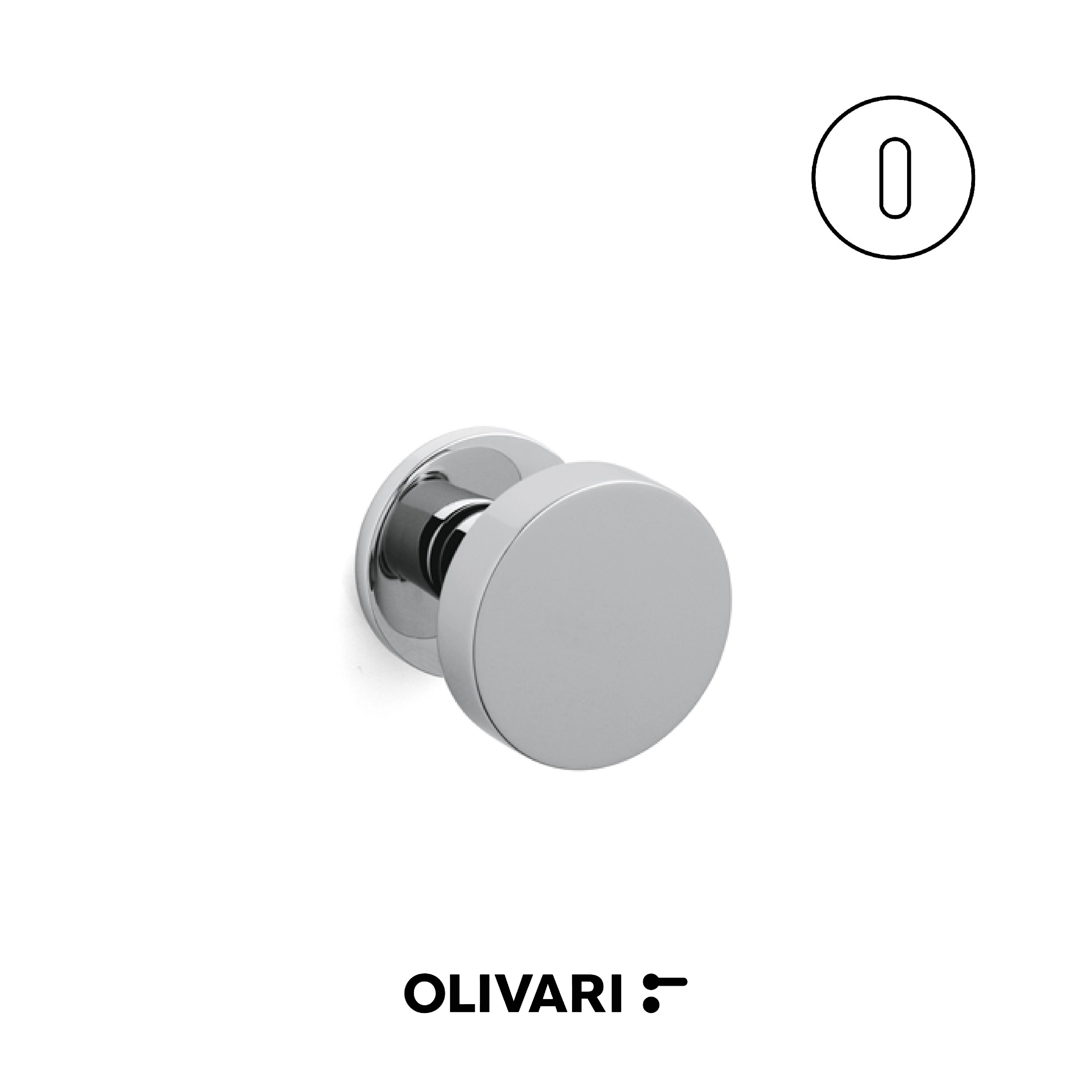 Olivari Link Bassa - Centre door knobs