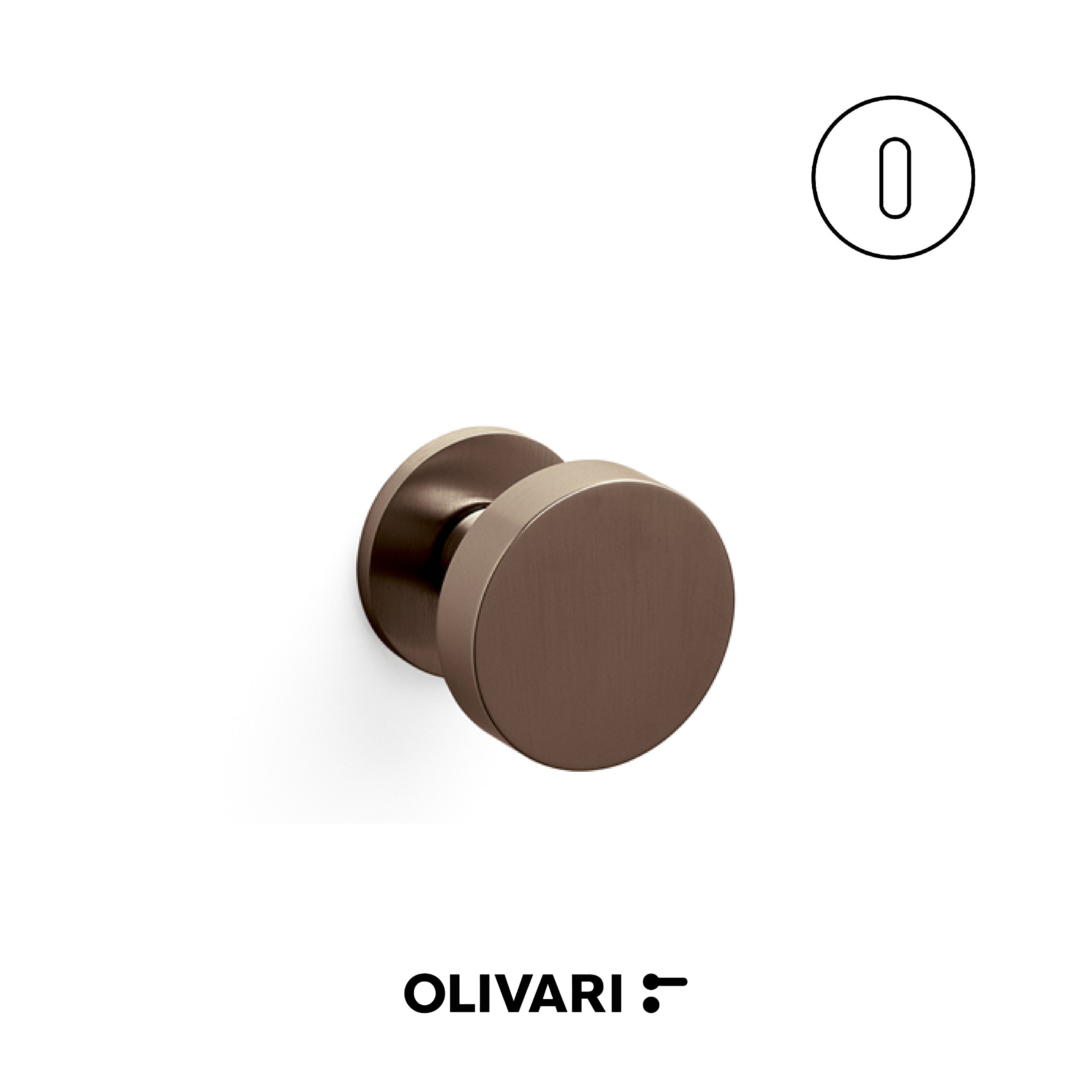 Olivari Link Bassa - Centre door knobs