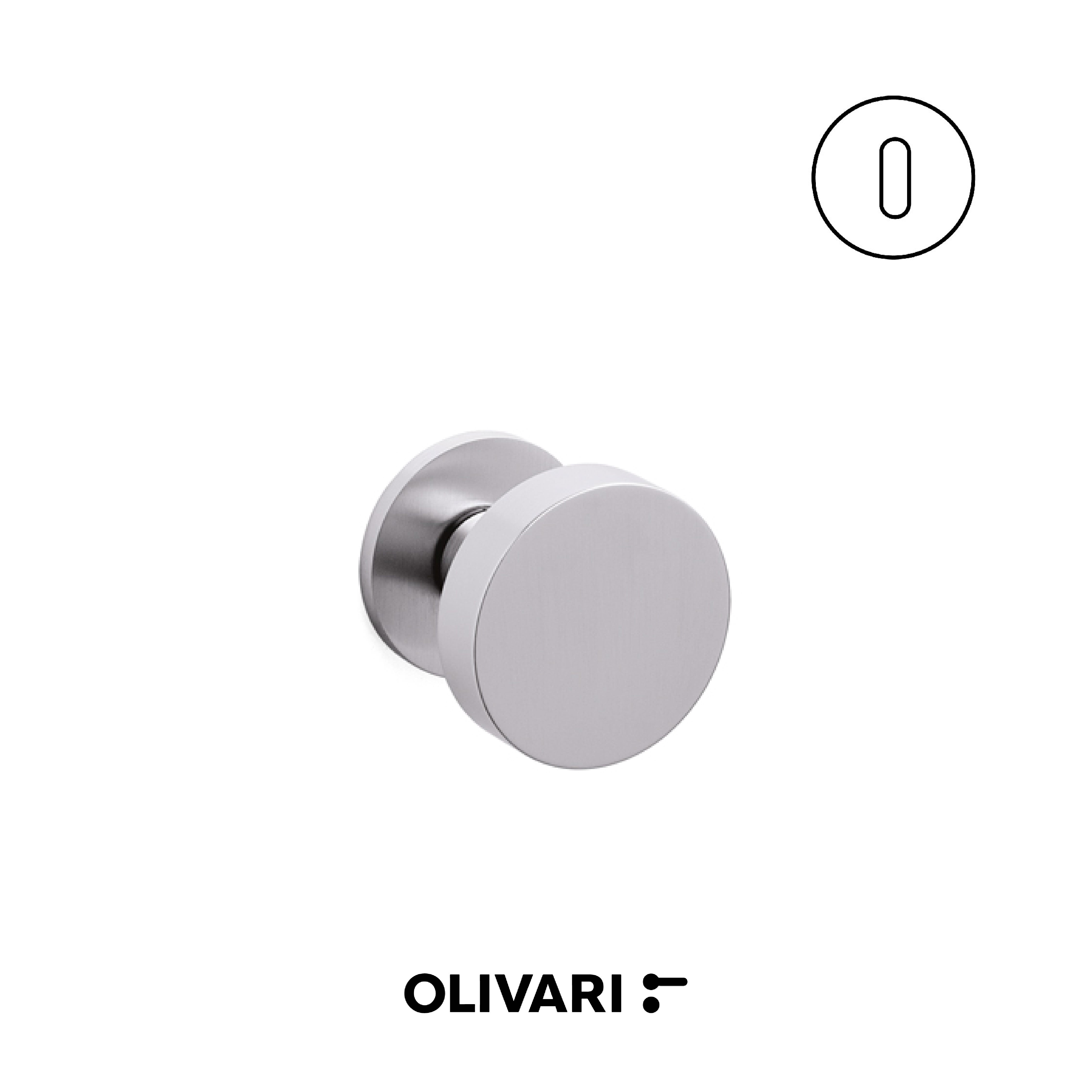 Olivari Link Bassa - Centre door knobs