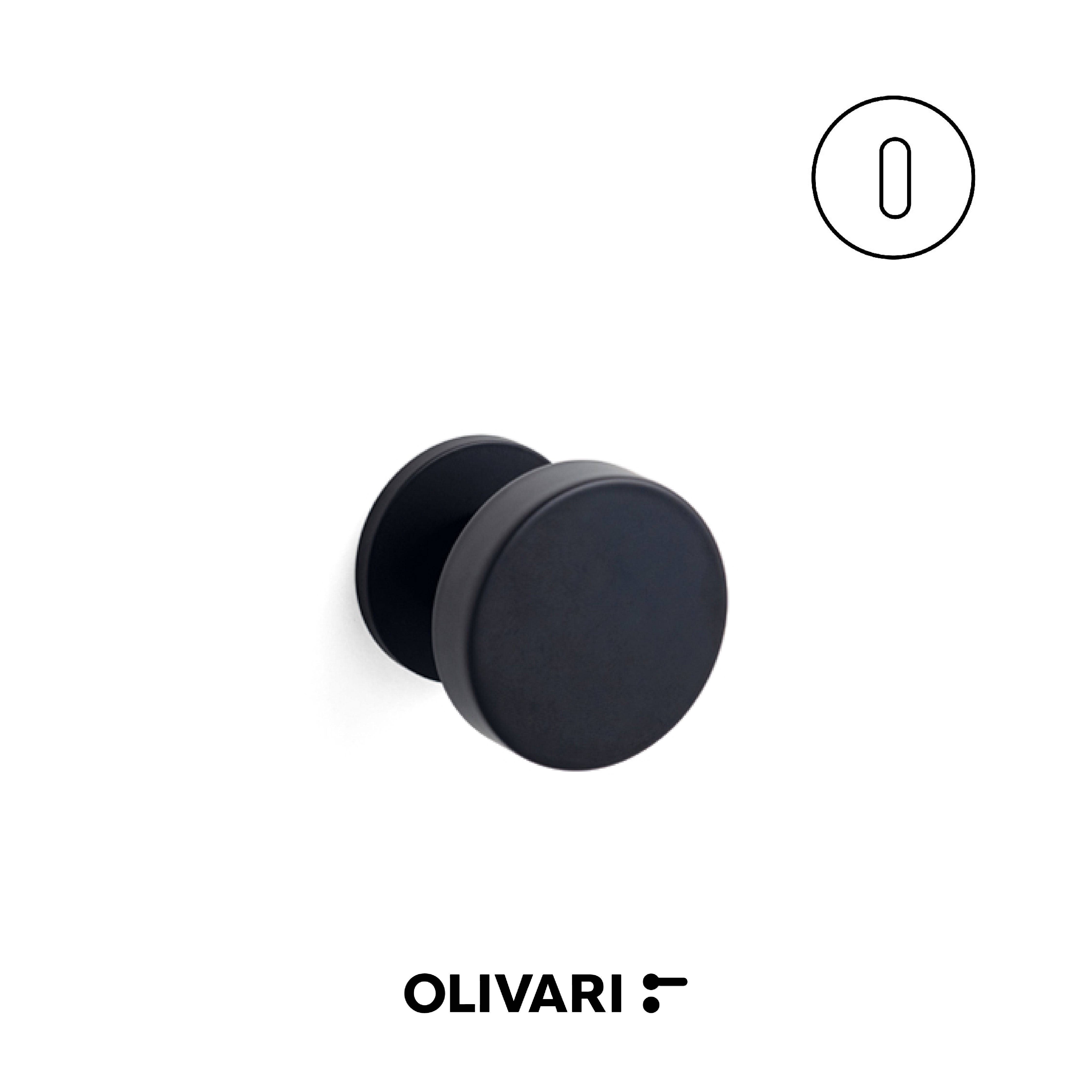 Olivari Link Bassa - Centre door knobs