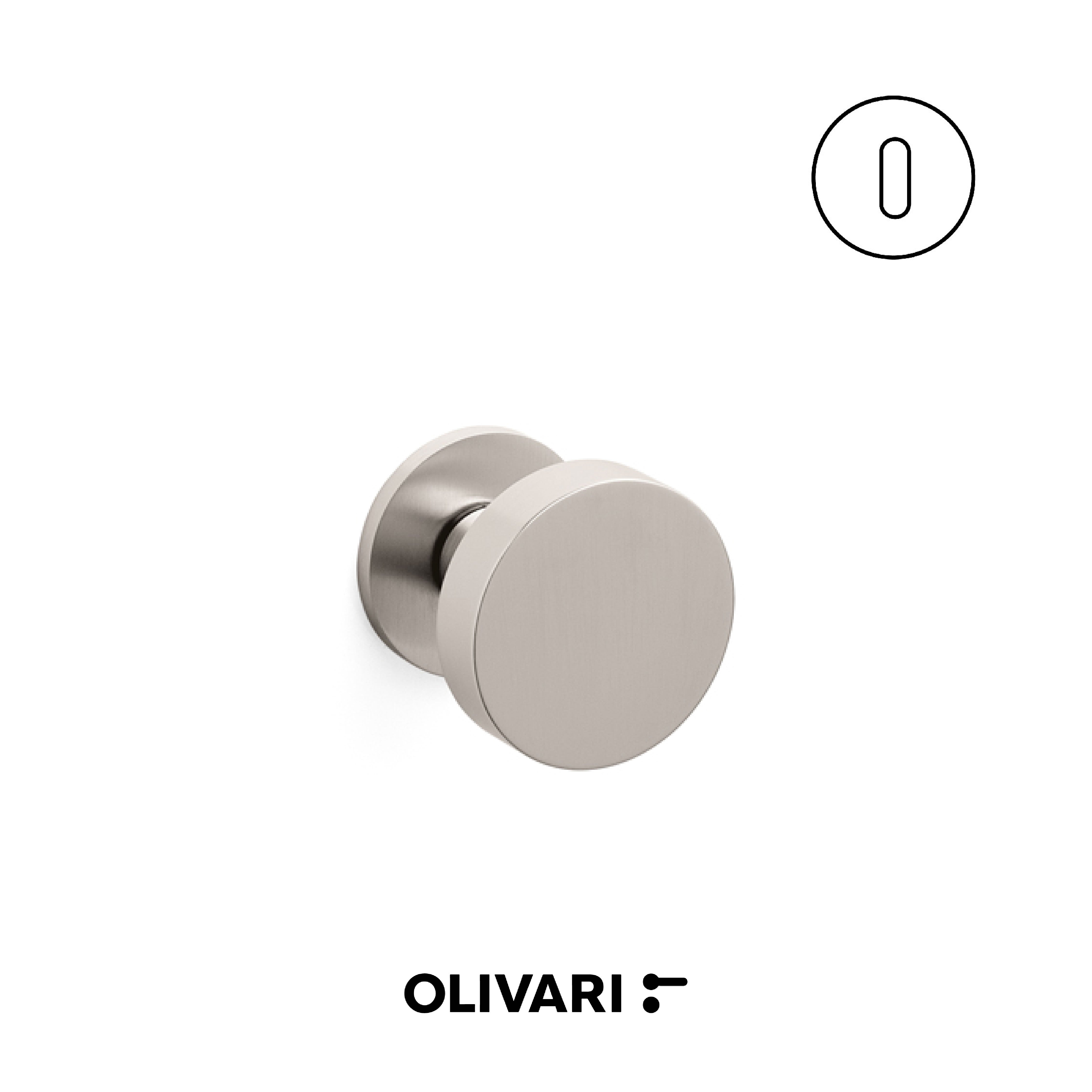 Olivari Link Bassa - Centre door knobs