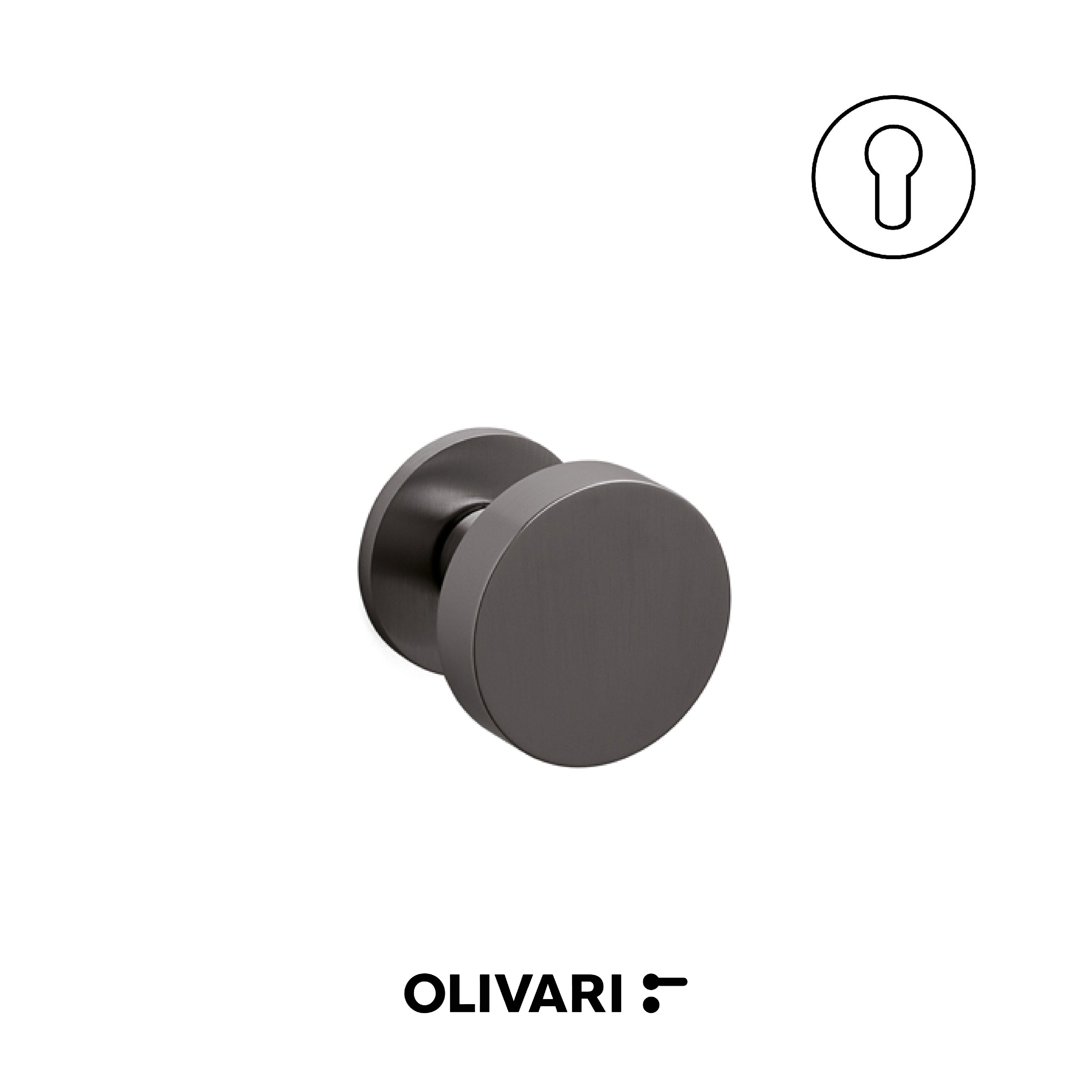 Olivari Link Bassa - Centre door knobs