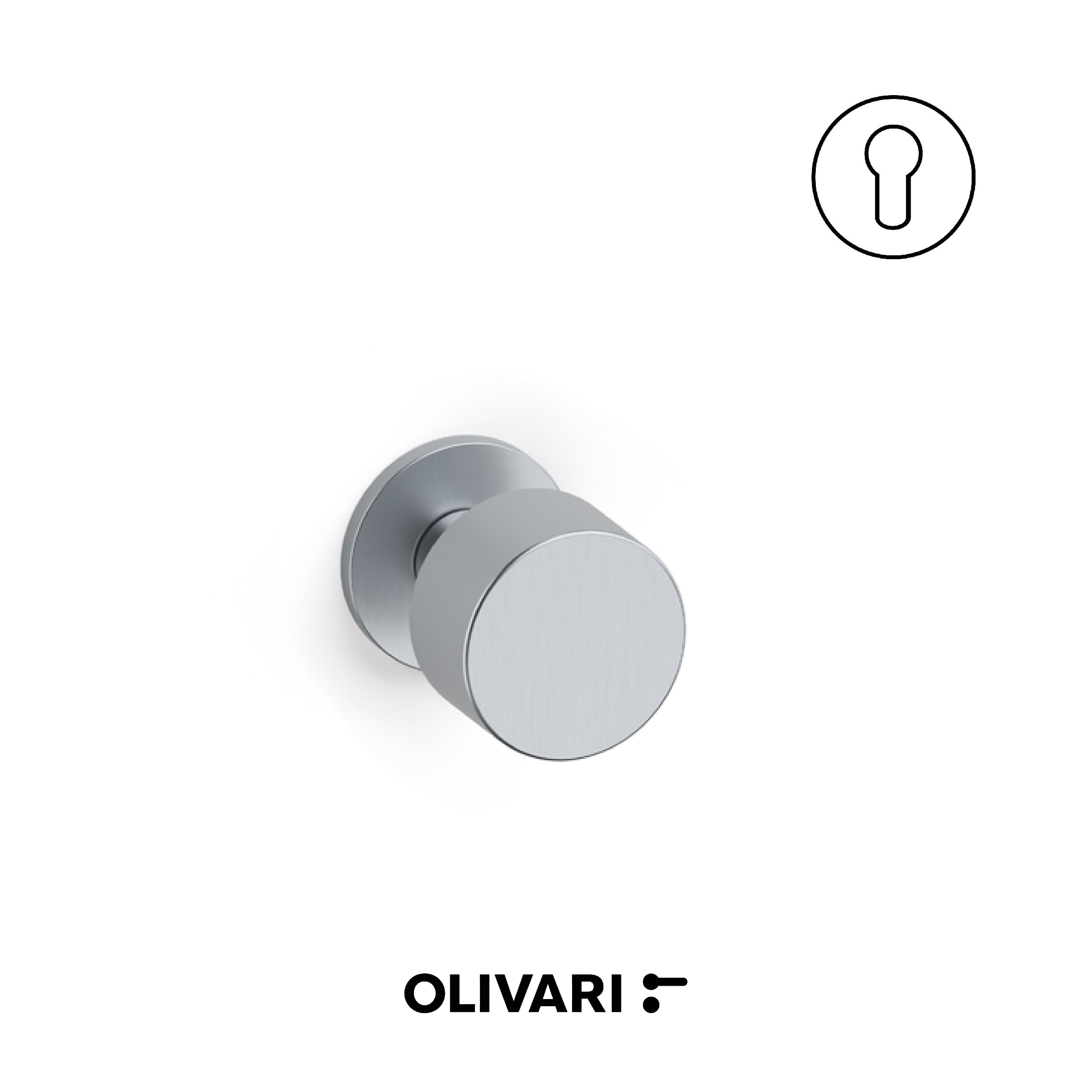 Olivari Lipstick - Centre door knobs