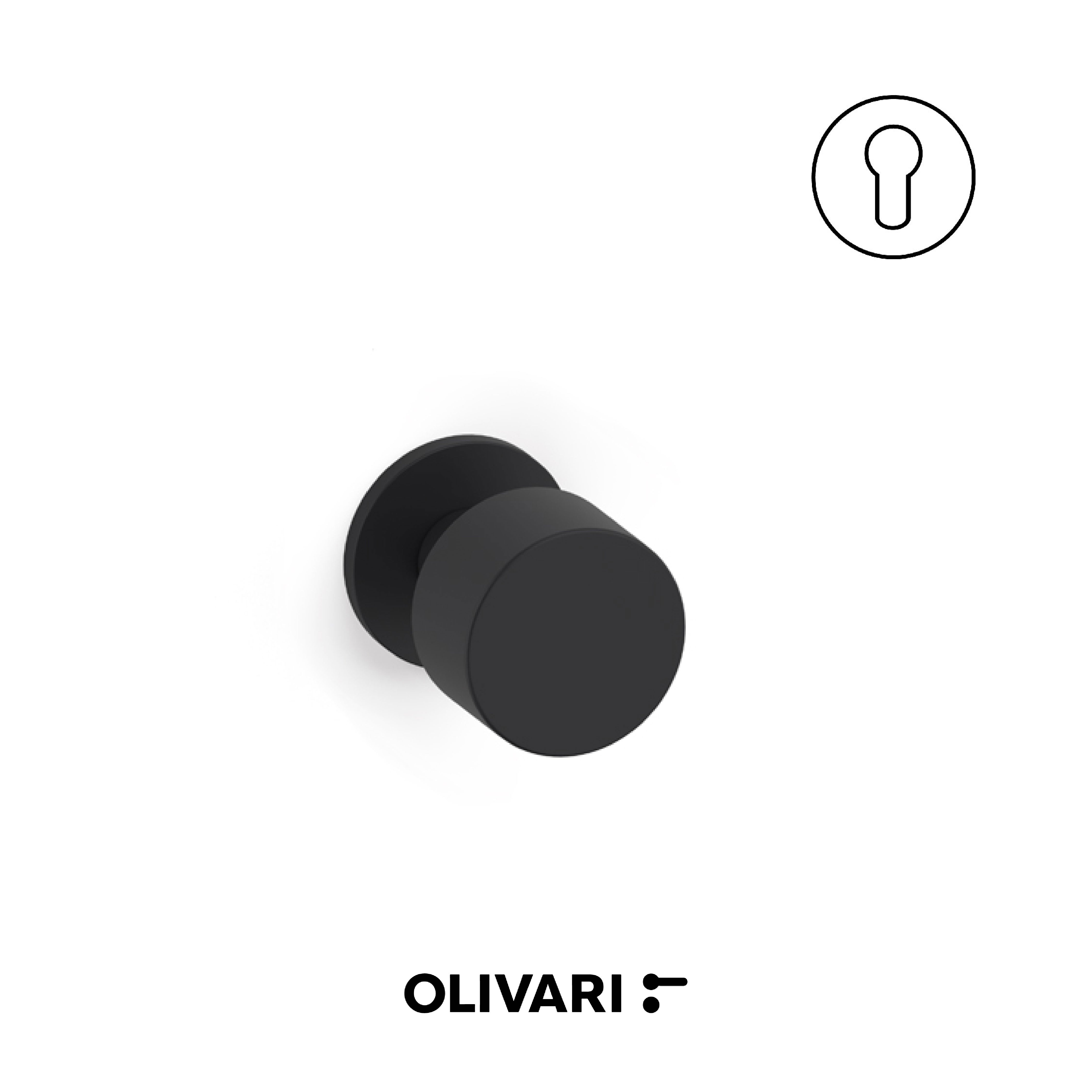 Olivari Lipstick - Centre door knobs