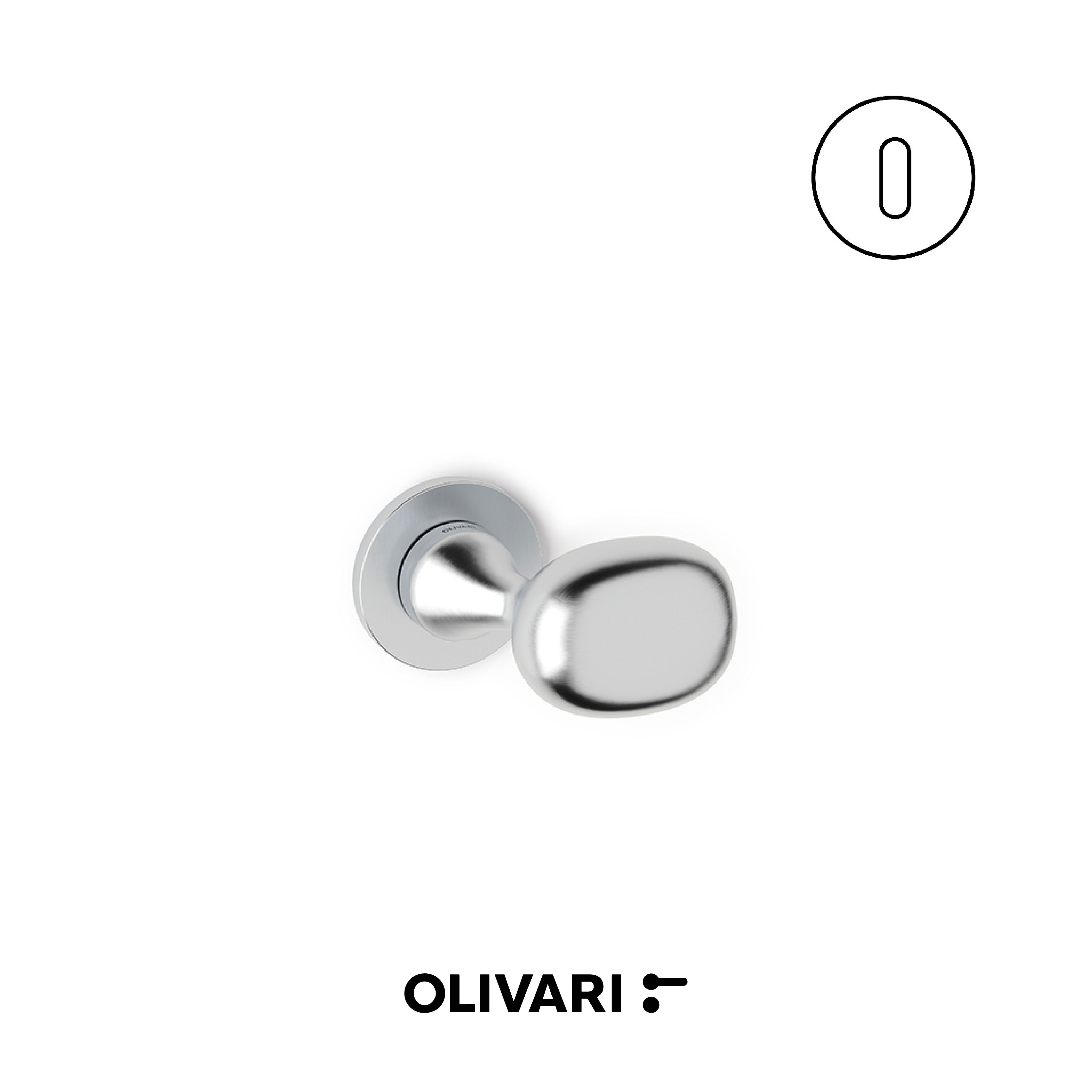 Olivari Melanzana - Cranked door knobs