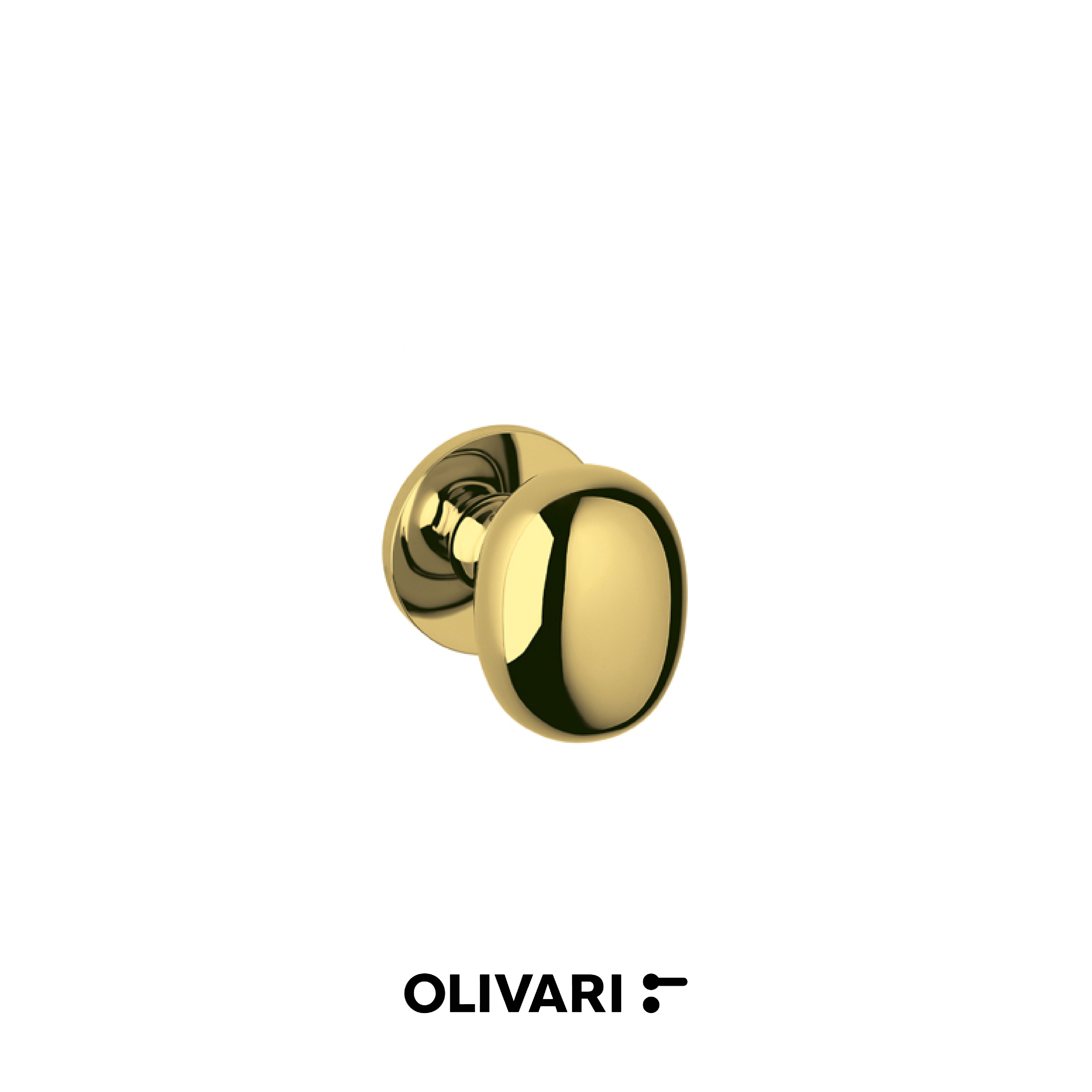 Olivari Melanzana - Center door knobs