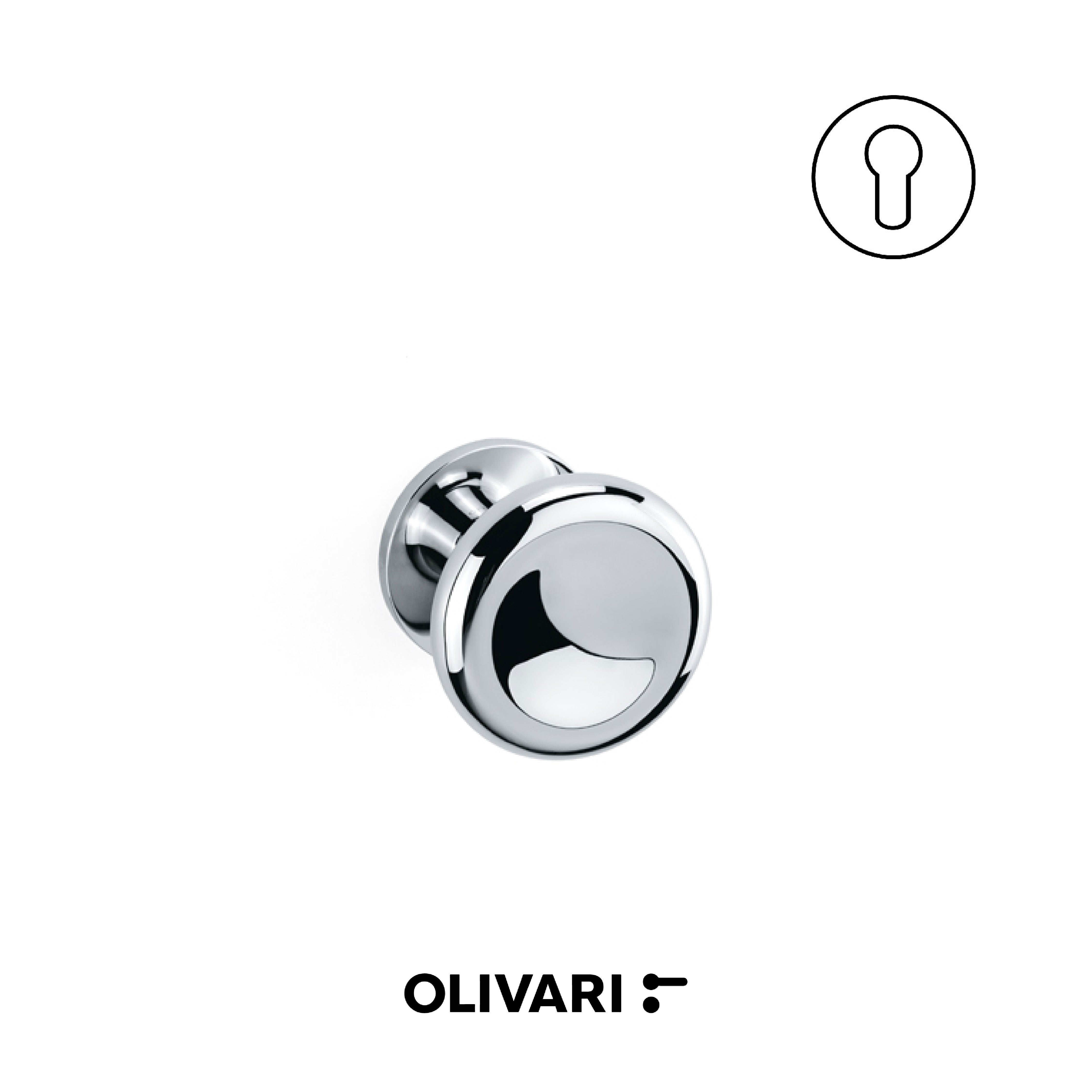 Olivari Paddle - Centre door knobs