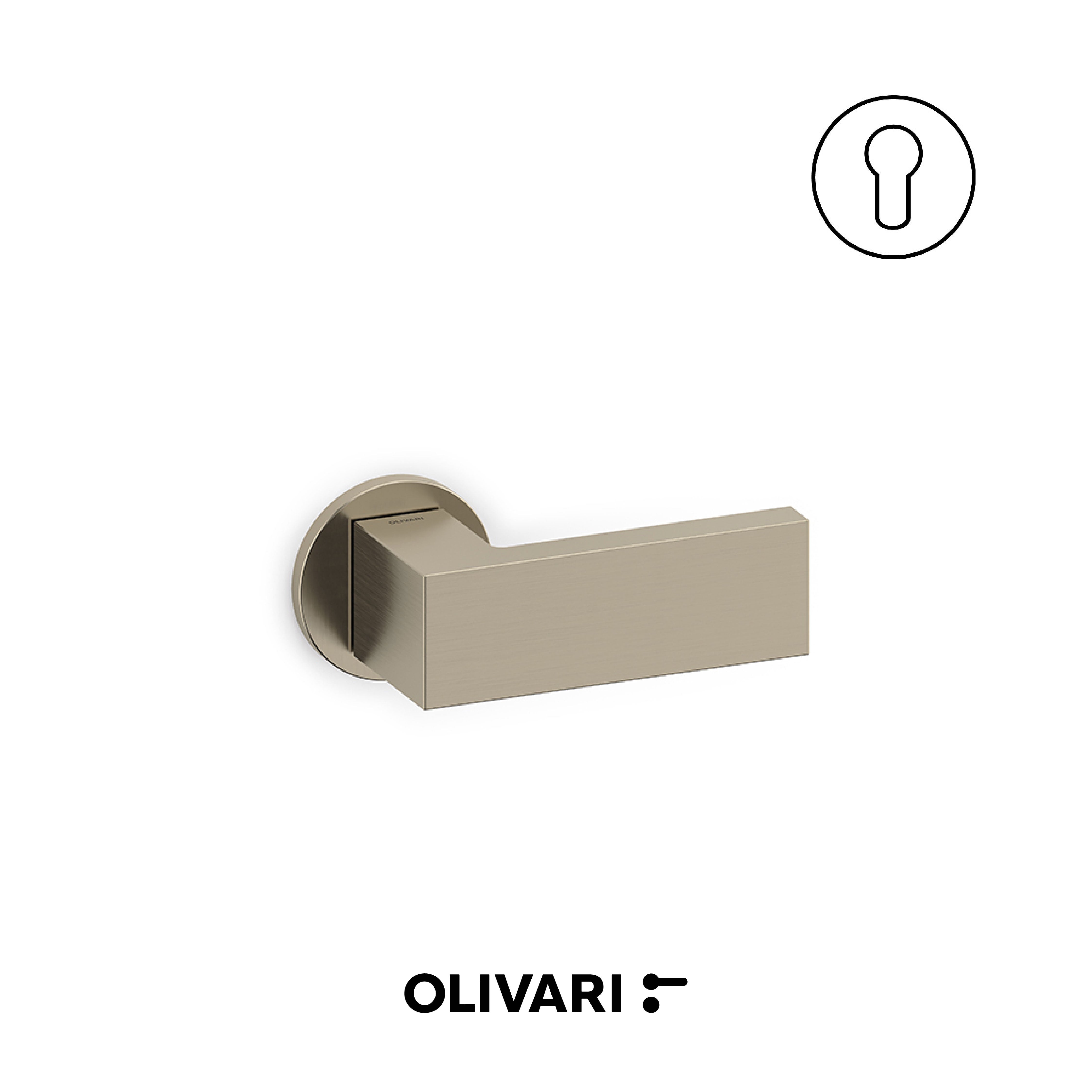 Olivari Planet Bassa - Cranked door knobs