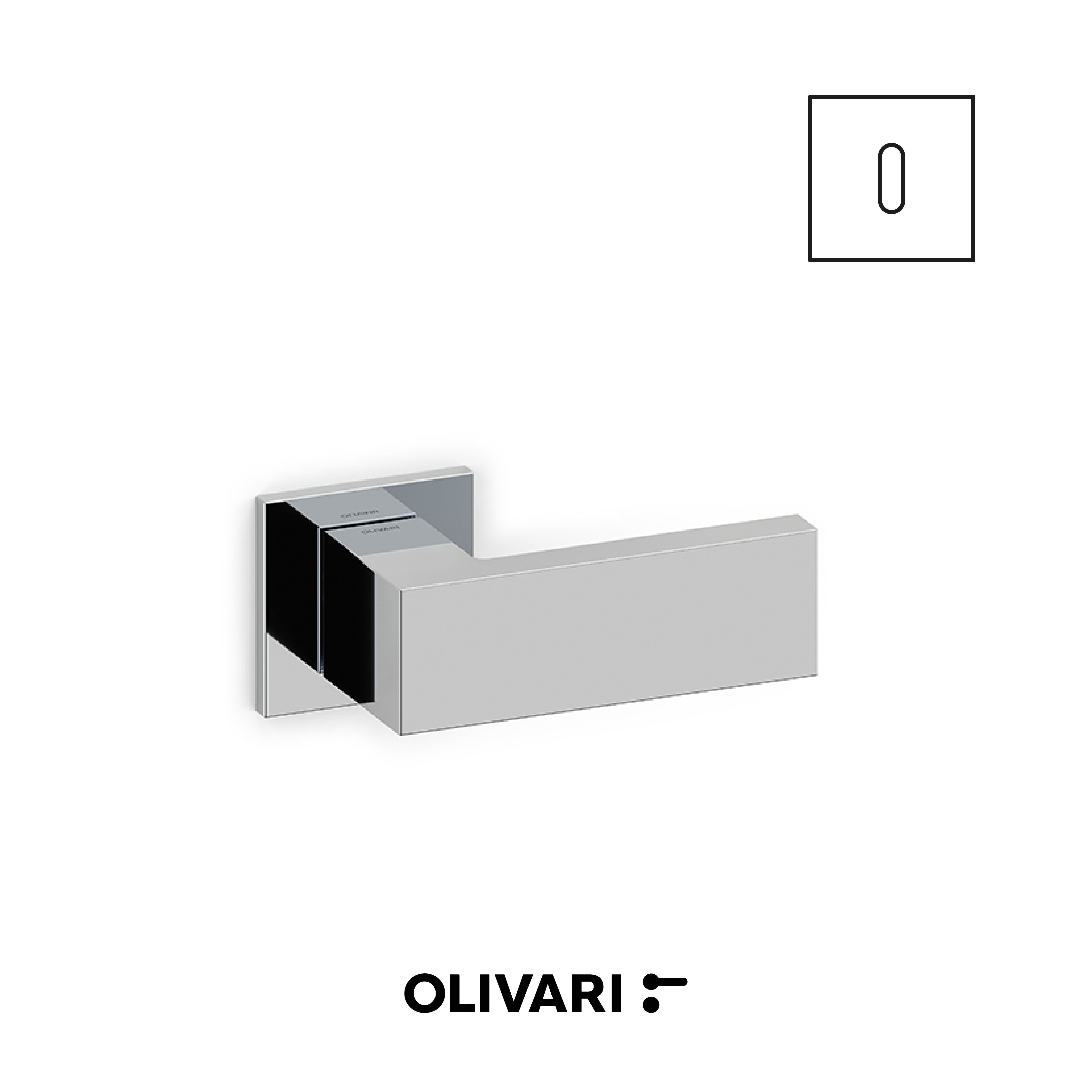 Olivari Planet Q Bassa - Cranked door knobs