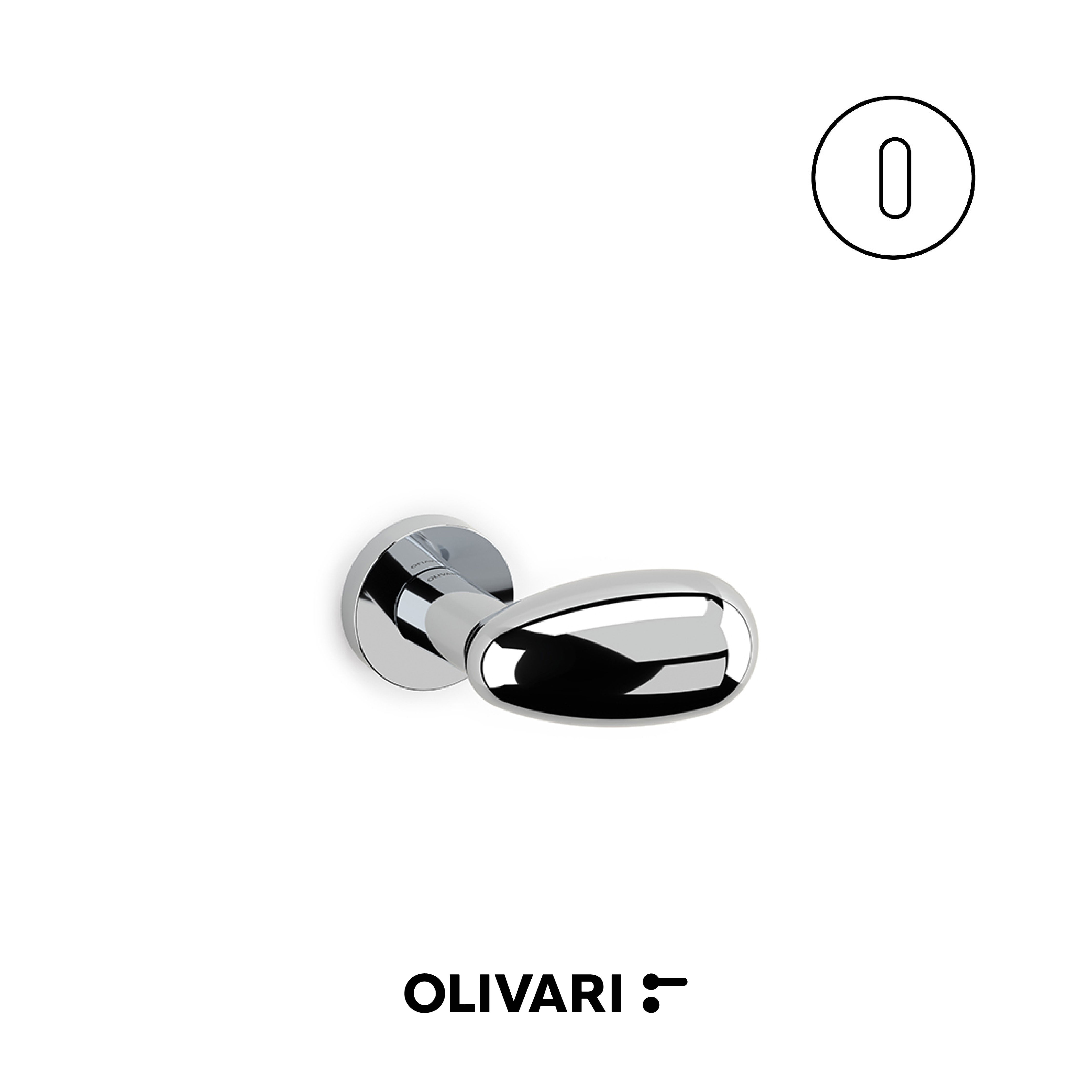 Olivari Uovo - Lever knobs for doors