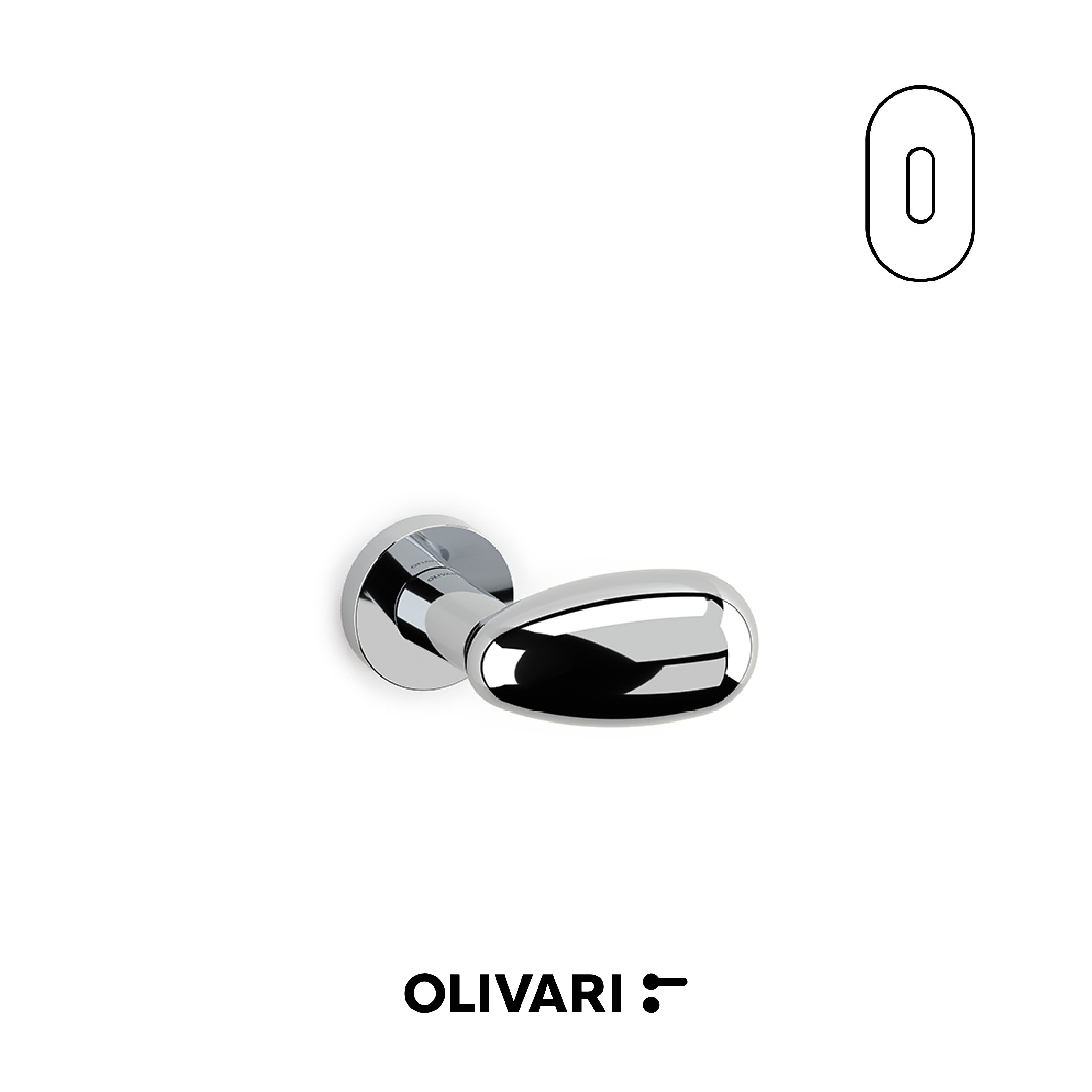 Olivari Uovo - Lever knobs for doors
