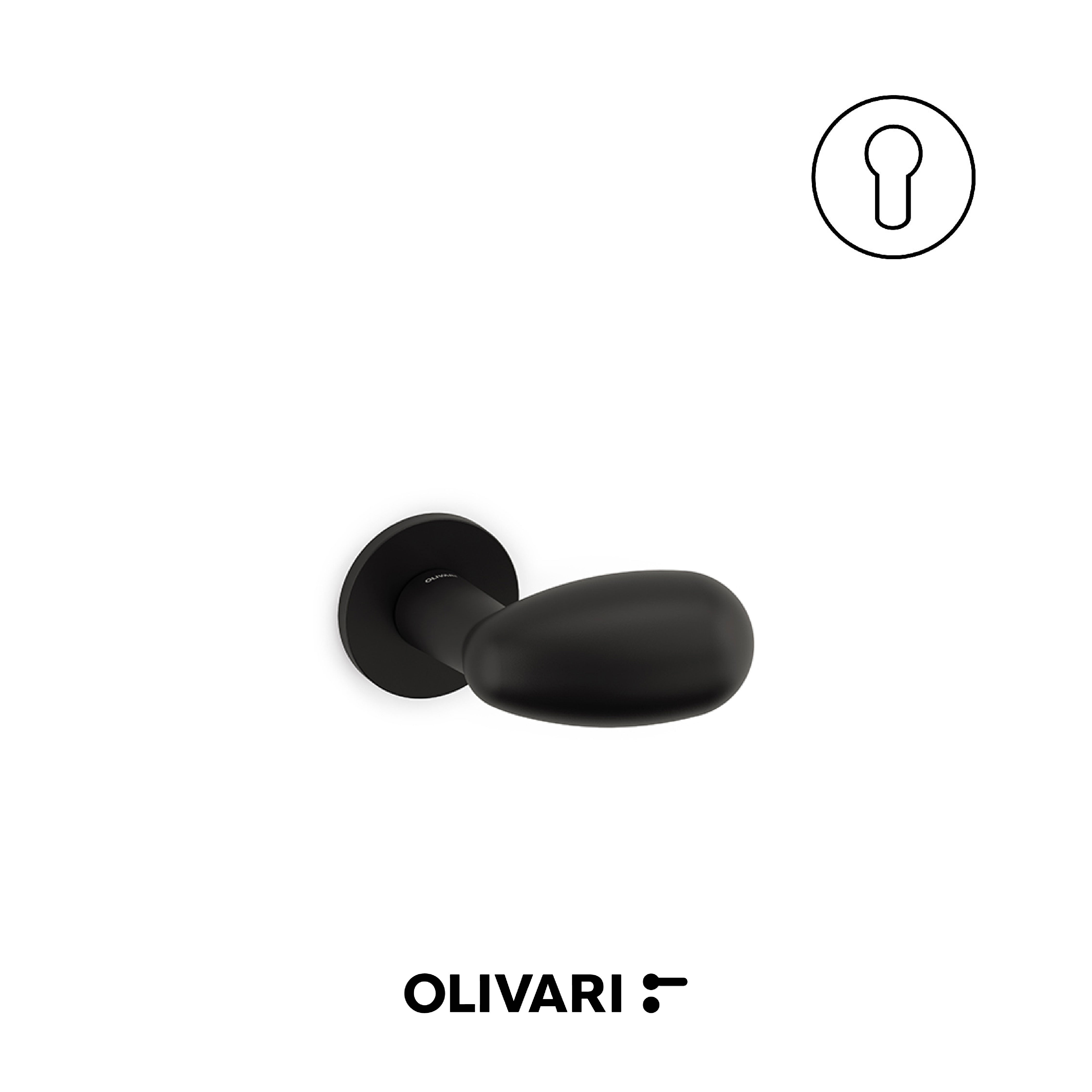 Olivari Uovo - Lever knobs for doors