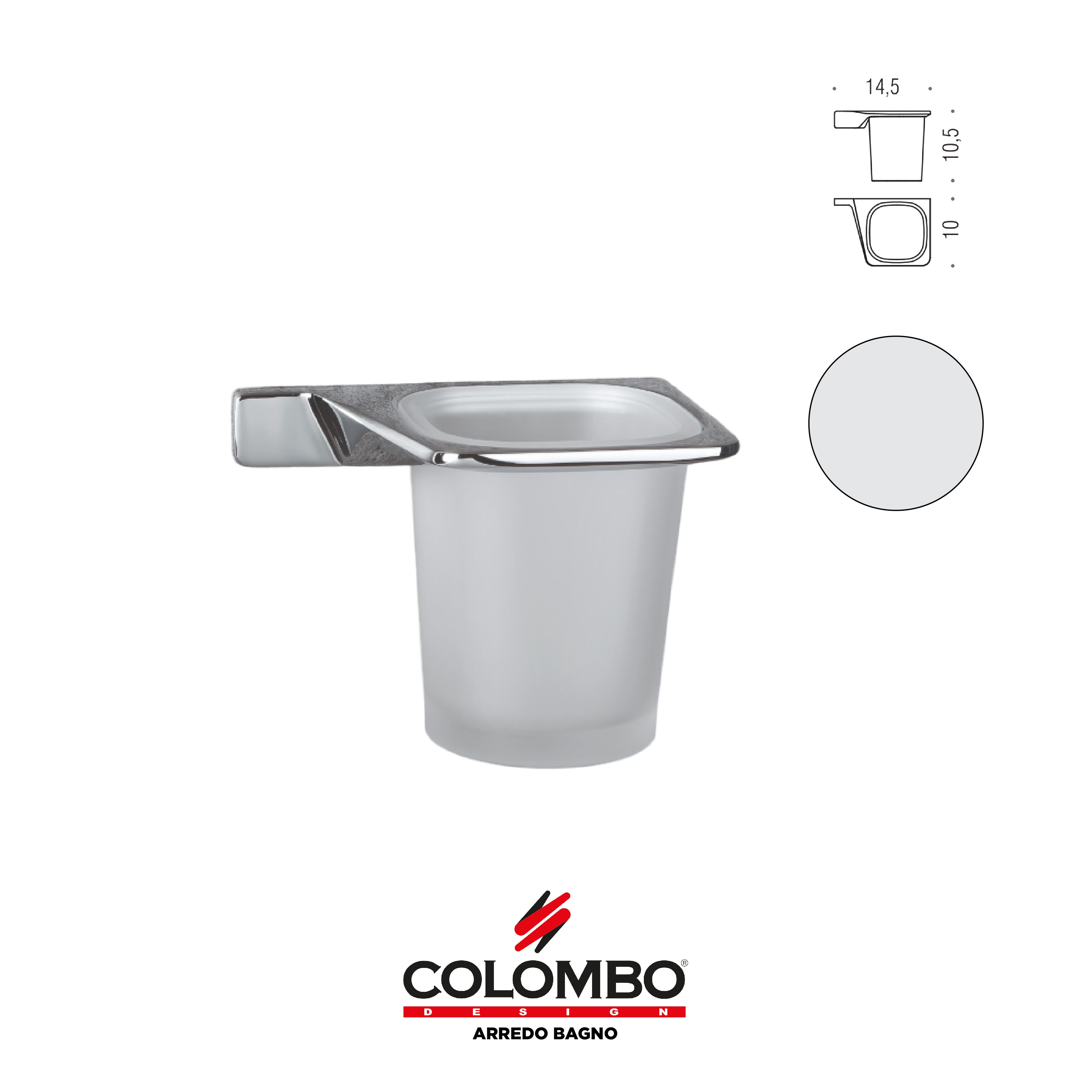 Alizé Porta bicchiere destro - Colombo design arredo bagno - Imhoff Handles