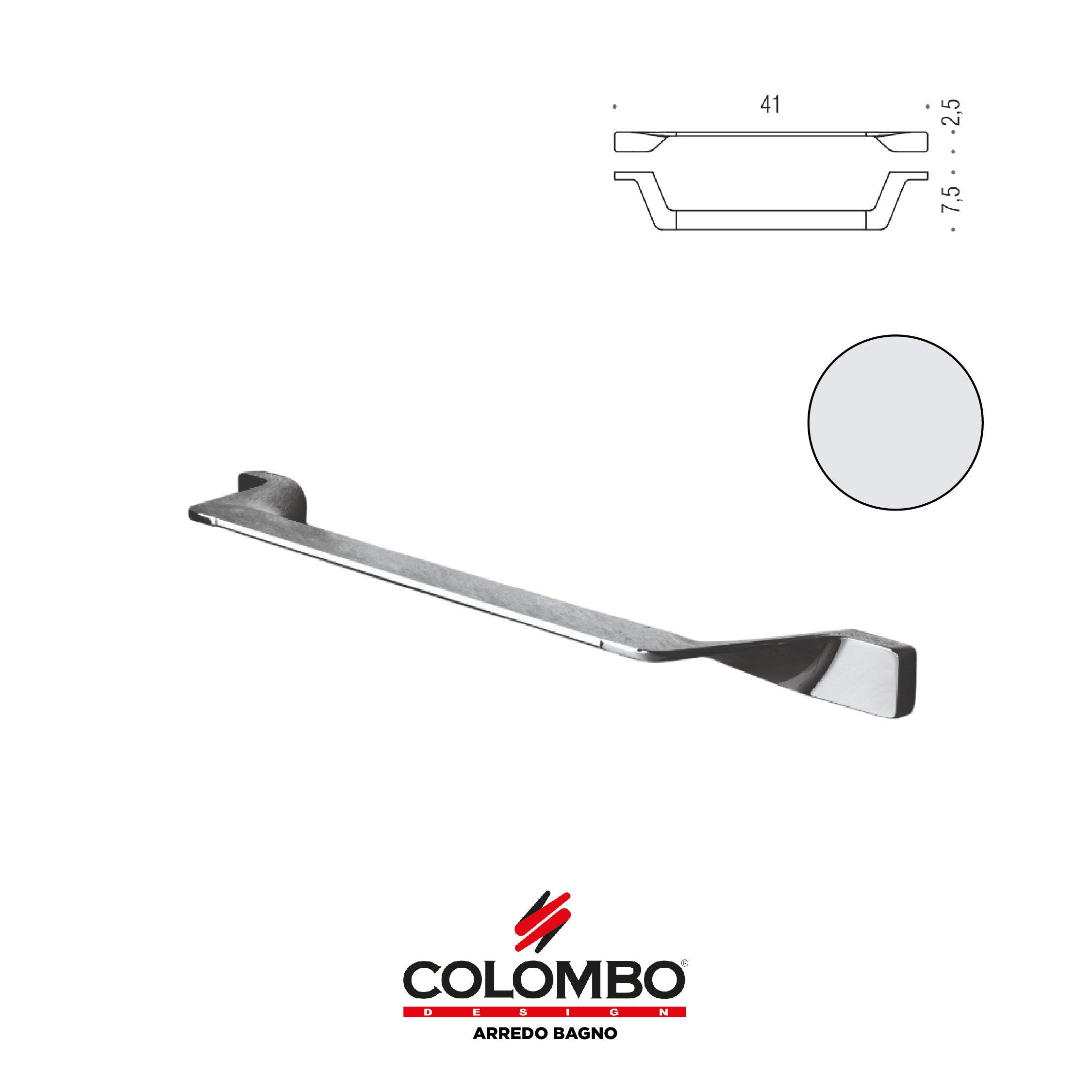 Alizé Porta salvietta - Colombo design arredo bagno - Imhoff Handles
