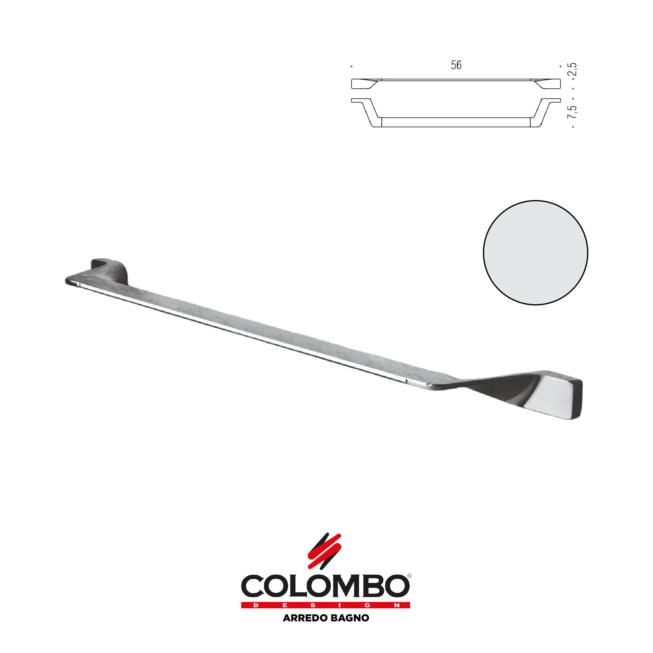 Alizé Porta salvietta - Colombo design arredo bagno - Imhoff Handles
