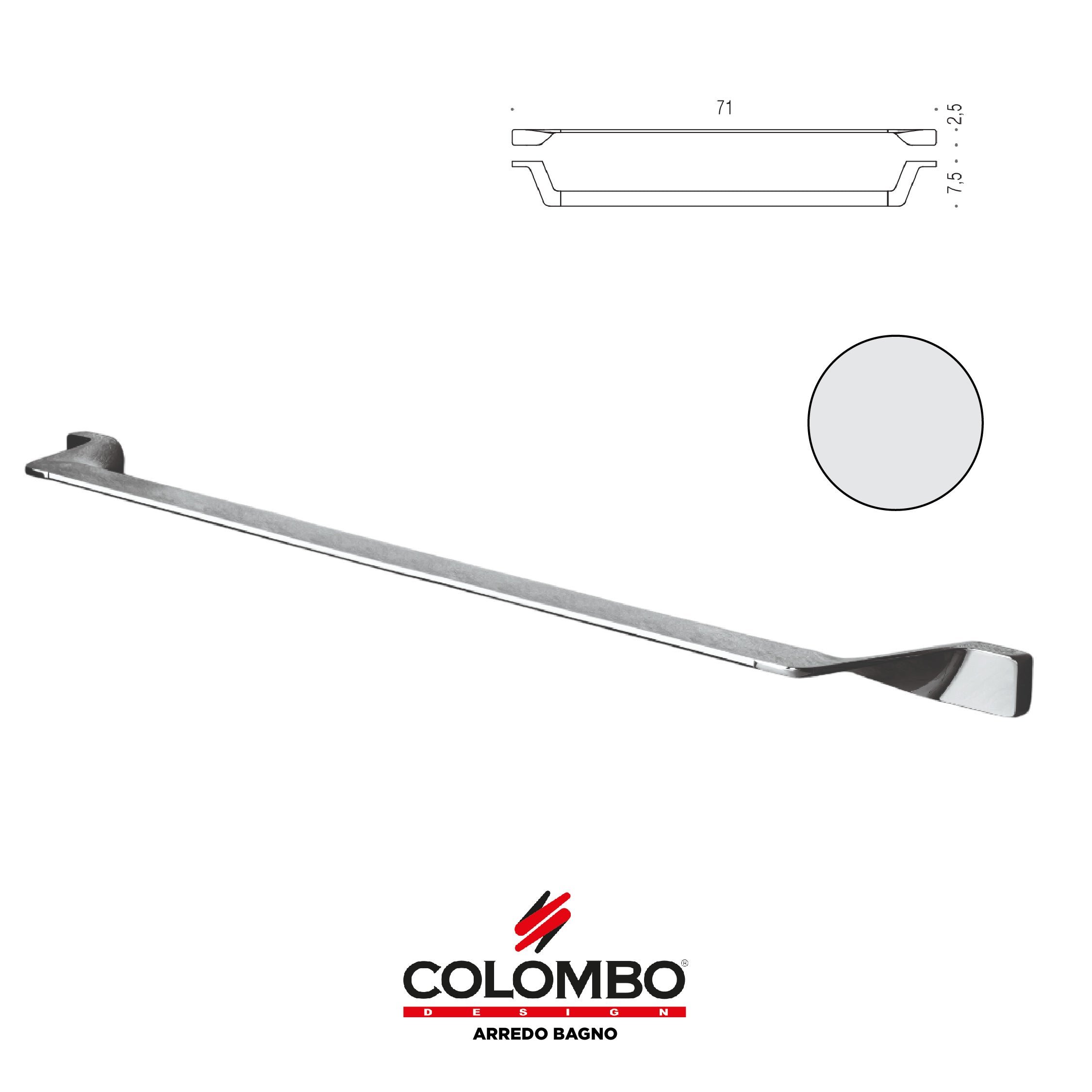Alizé Porta salvietta - Colombo design arredo bagno - Imhoff Handles