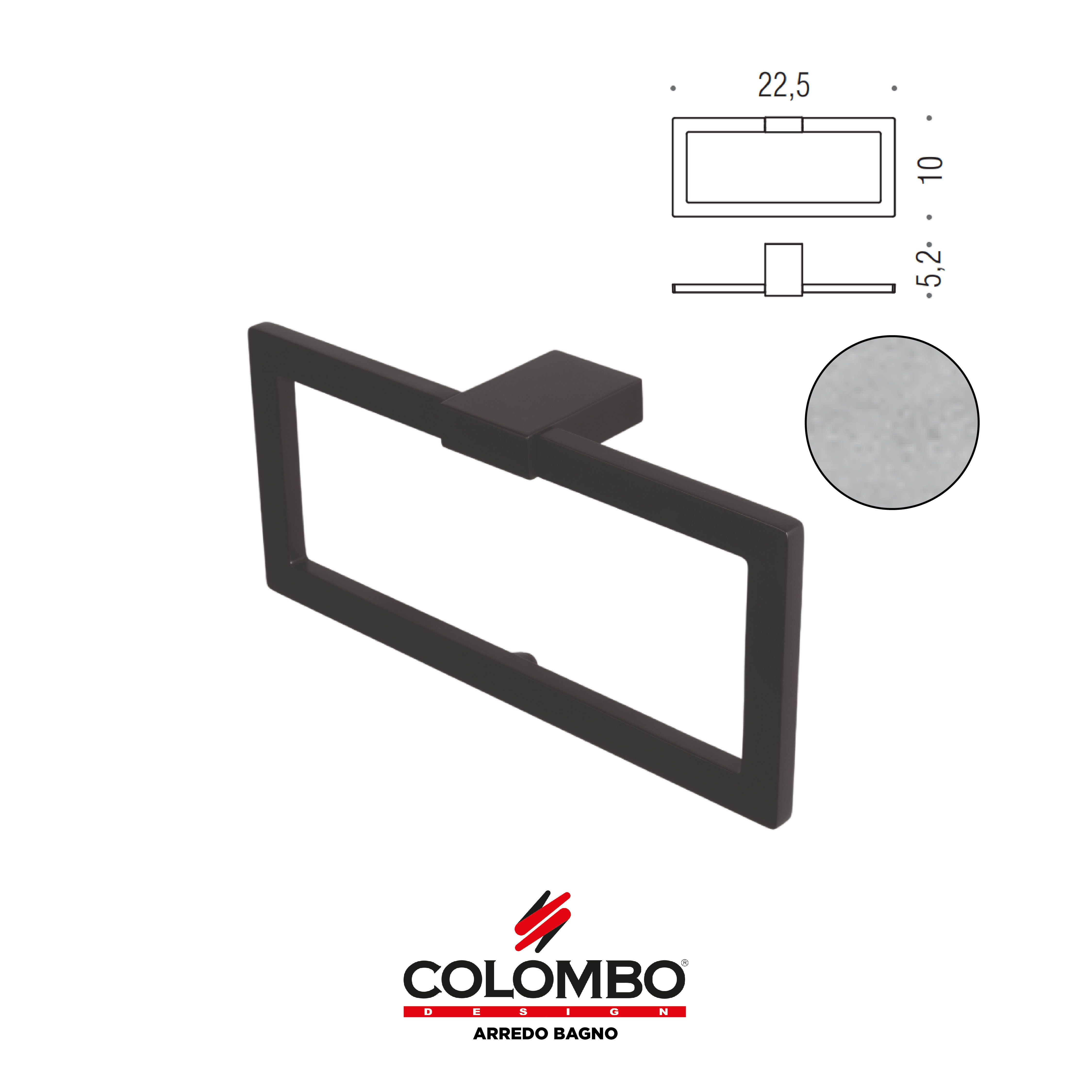 MiniQ Porta salvietta ad anello -  Colombo design arredo bagno - Imhoff Handles