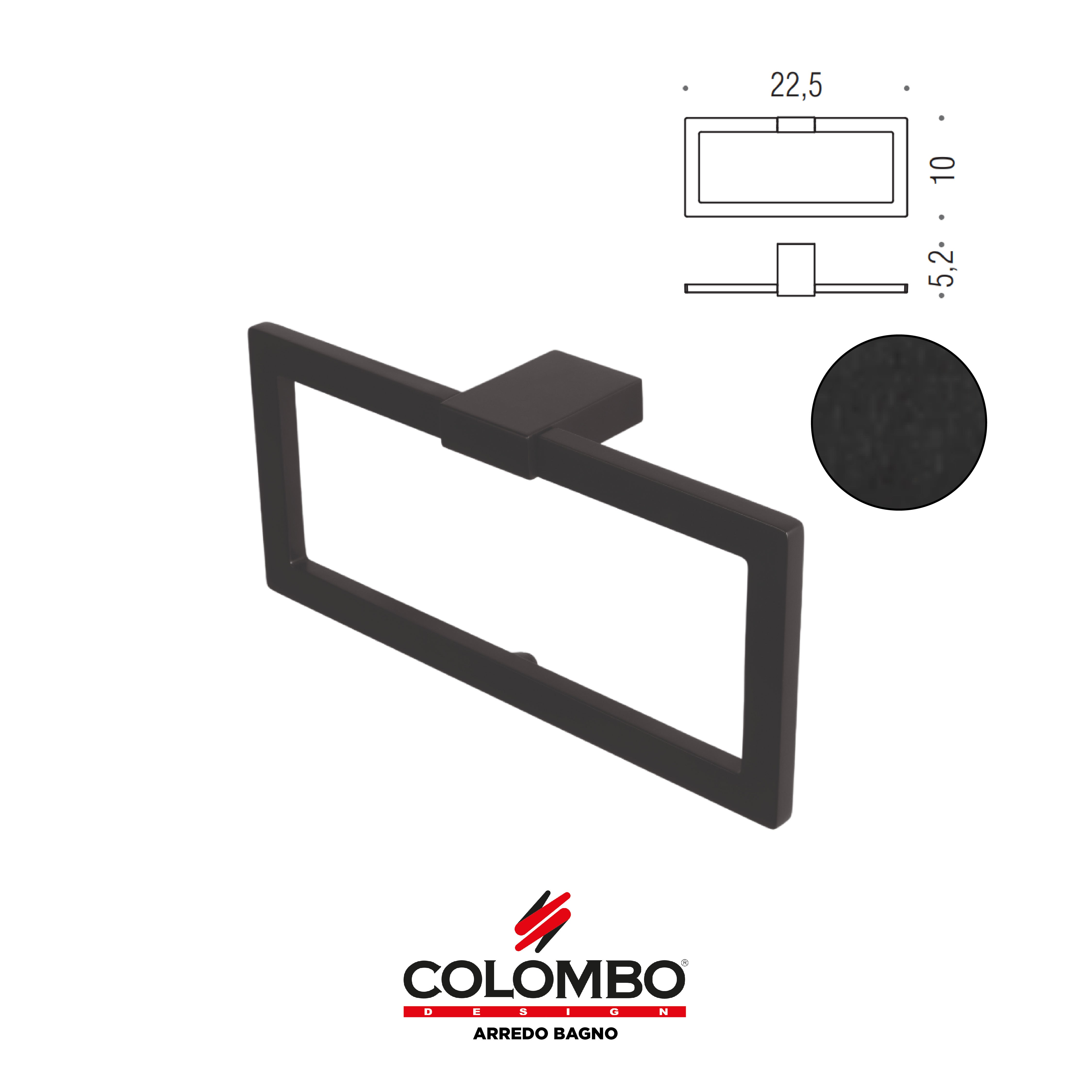 MiniQ Porta salvietta ad anello -  Colombo design arredo bagno - Imhoff Handles