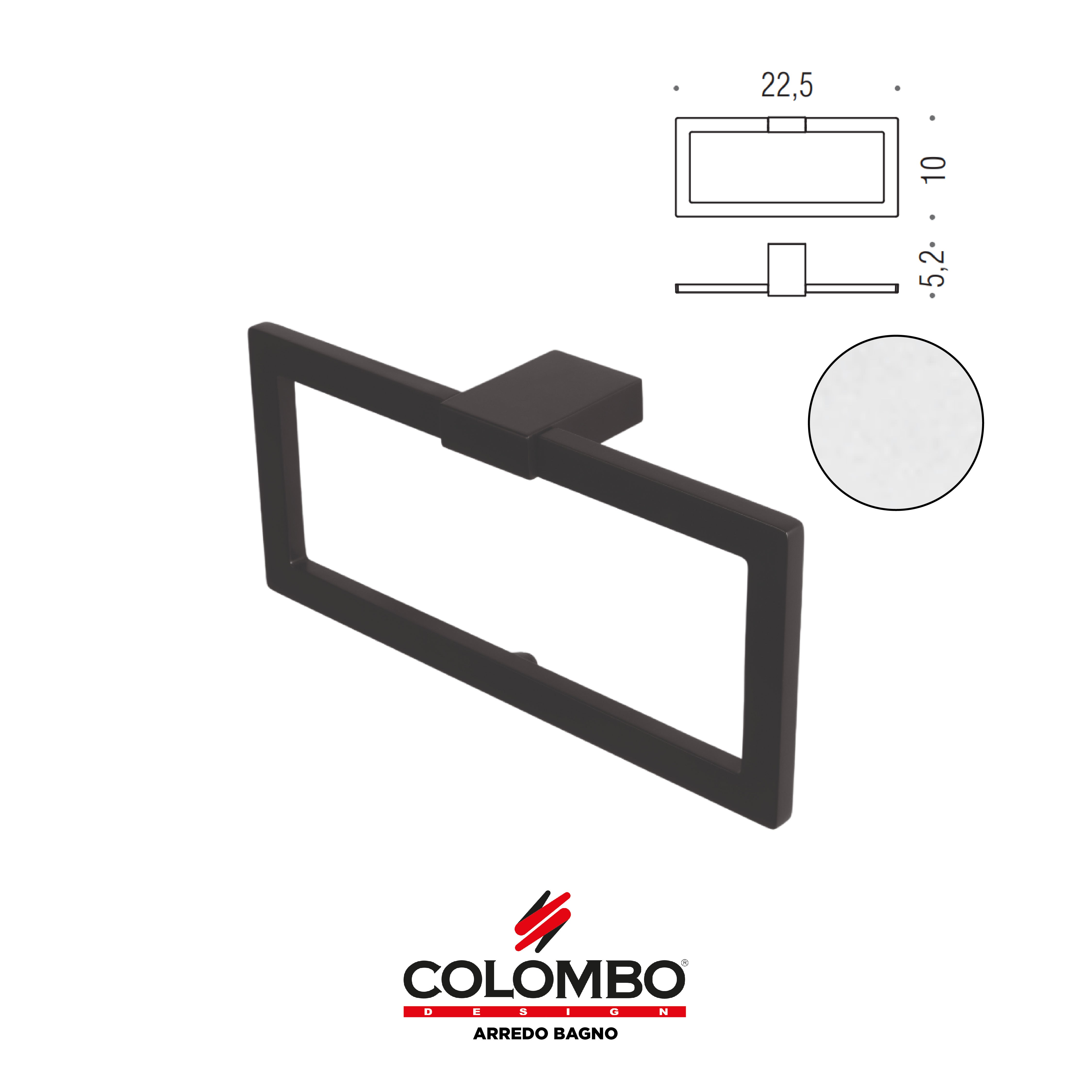 MiniQ Porta salvietta ad anello -  Colombo design arredo bagno - Imhoff Handles