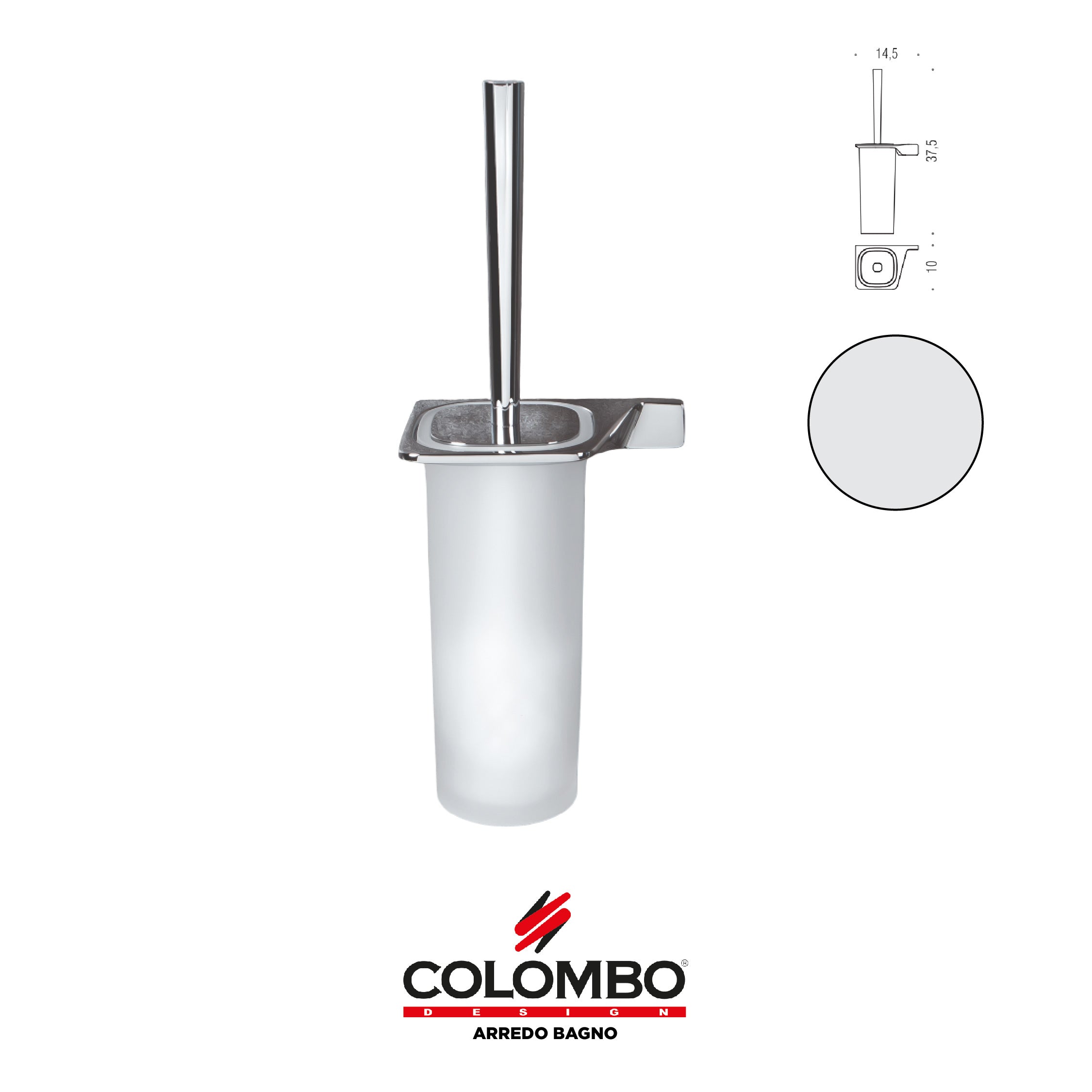Alizé Porta scopino sinistro - Colombo design arredo bagno - Imhoff Handles