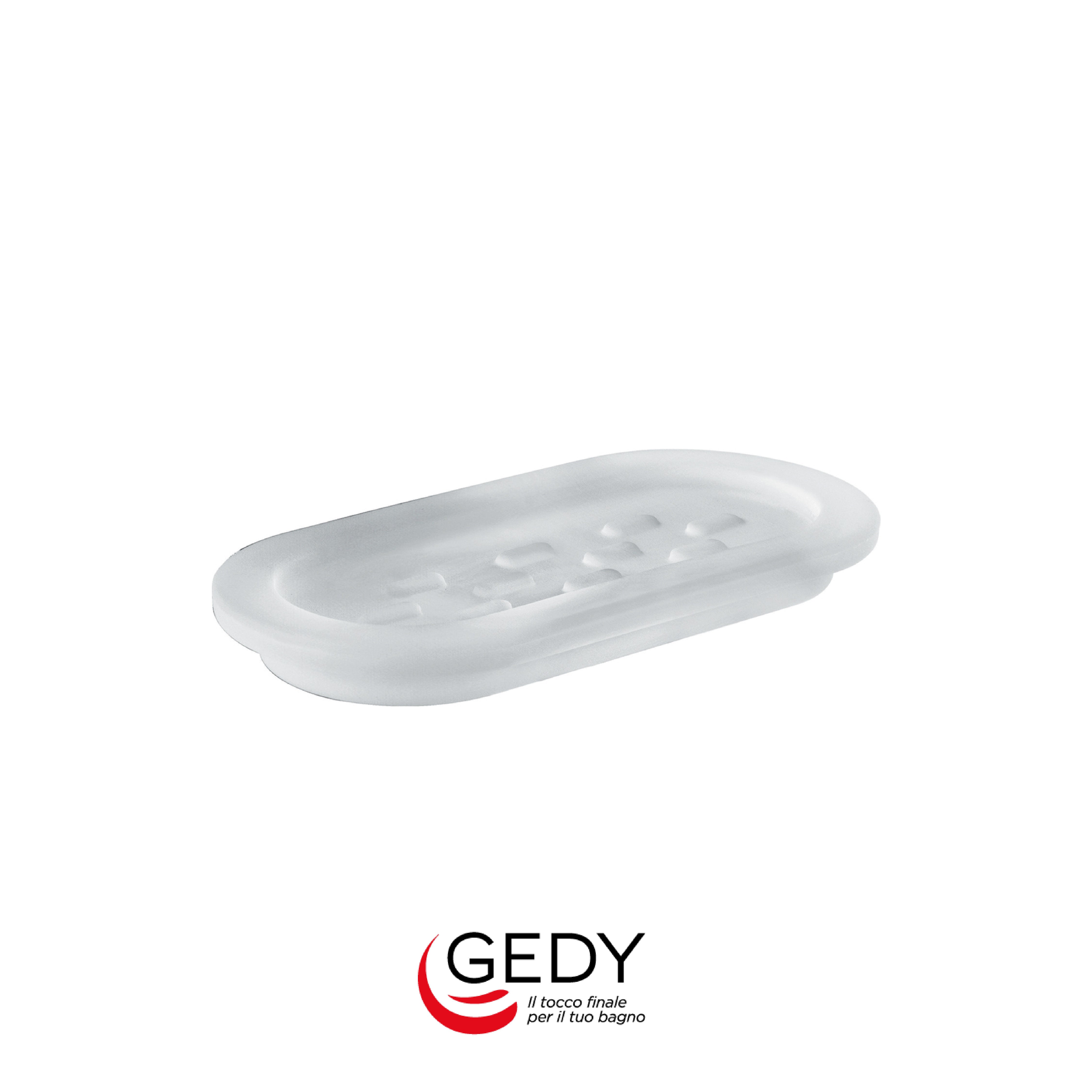 GEDY Azzorre - Portasapone per portasalviette attrezzabile A147 - S2 Satinato/cromato