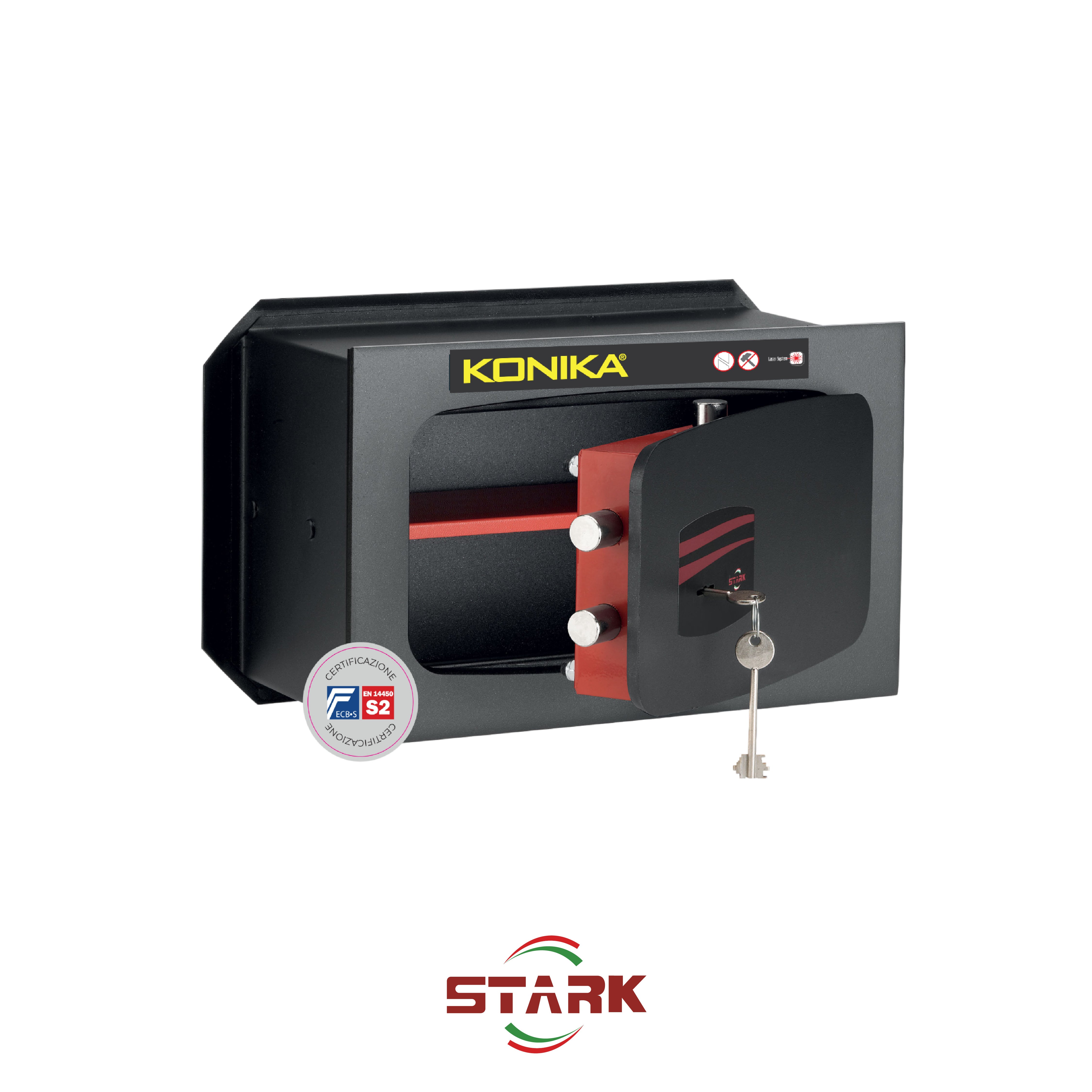KONIKA Stark safes - S2 Certified Wall Safe Series 1200CE model 1201PCE